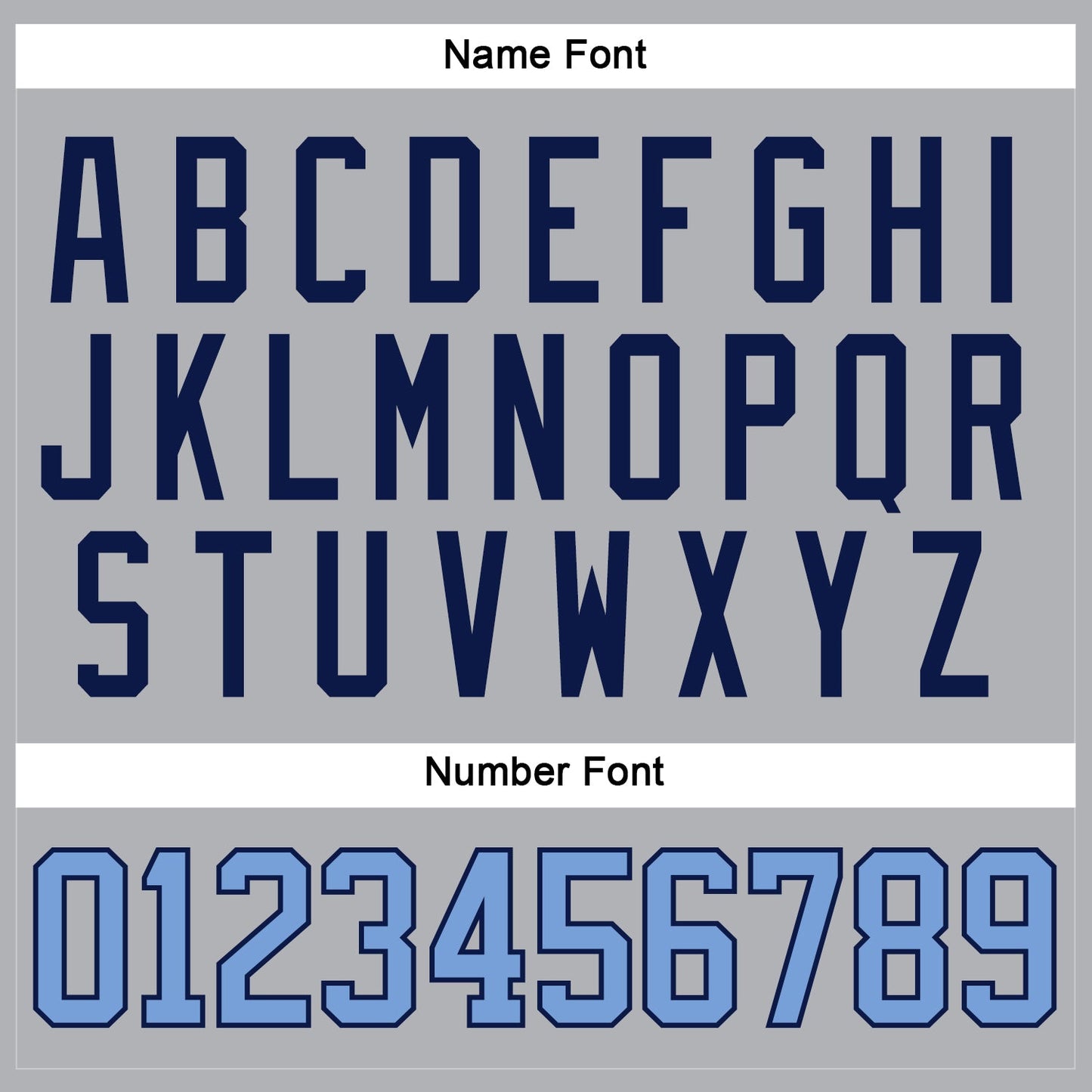 Custom Gray Light Blue-Navy Hockey Jersey view 5