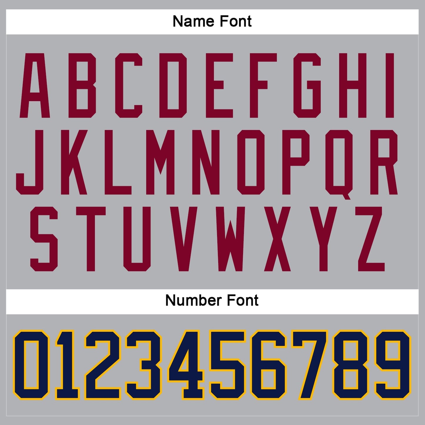 Custom Gray Navy Gold-Maroon Hockey Jersey view 5