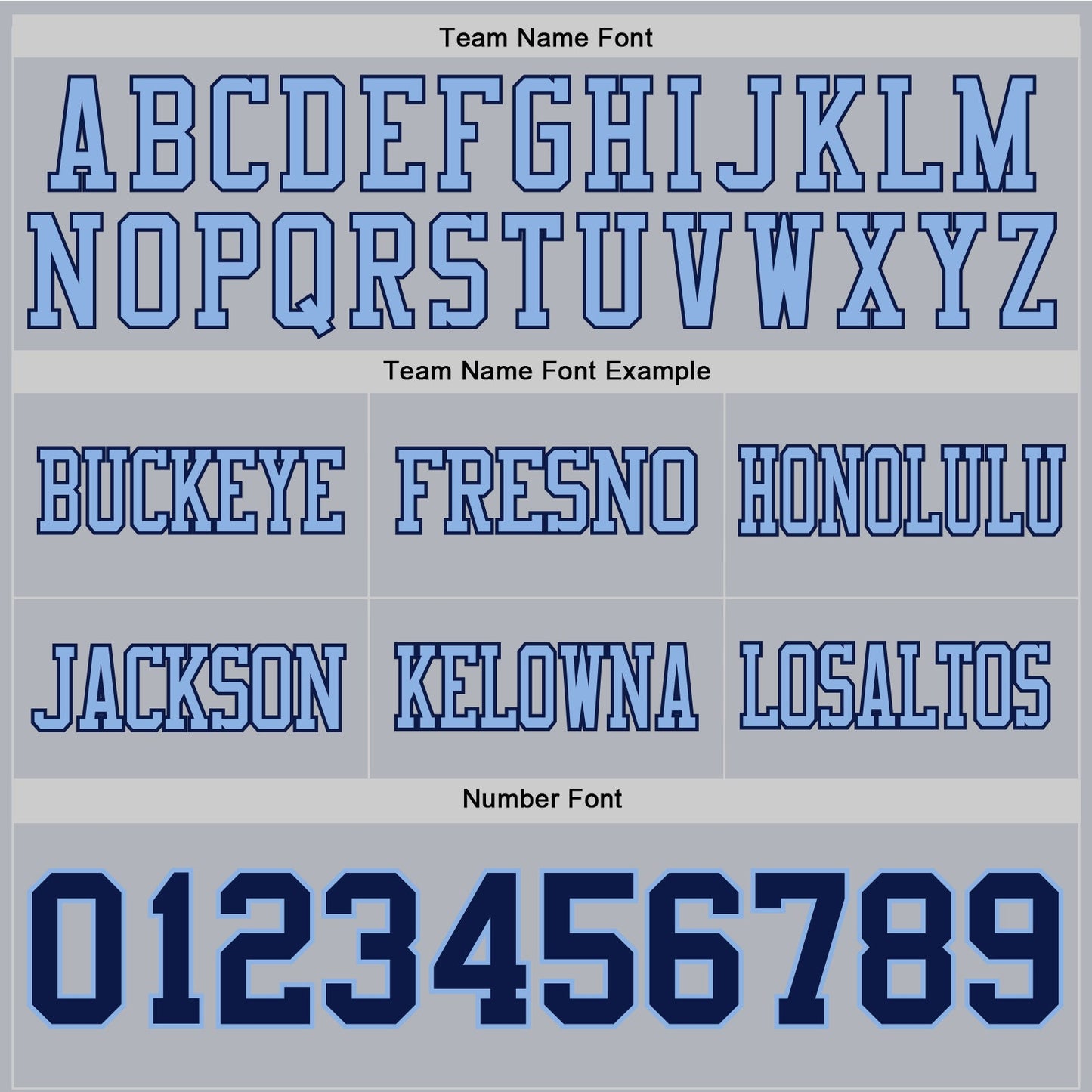 Custom Gray Navy-Light Blue Authentic Football Jersey view 4
