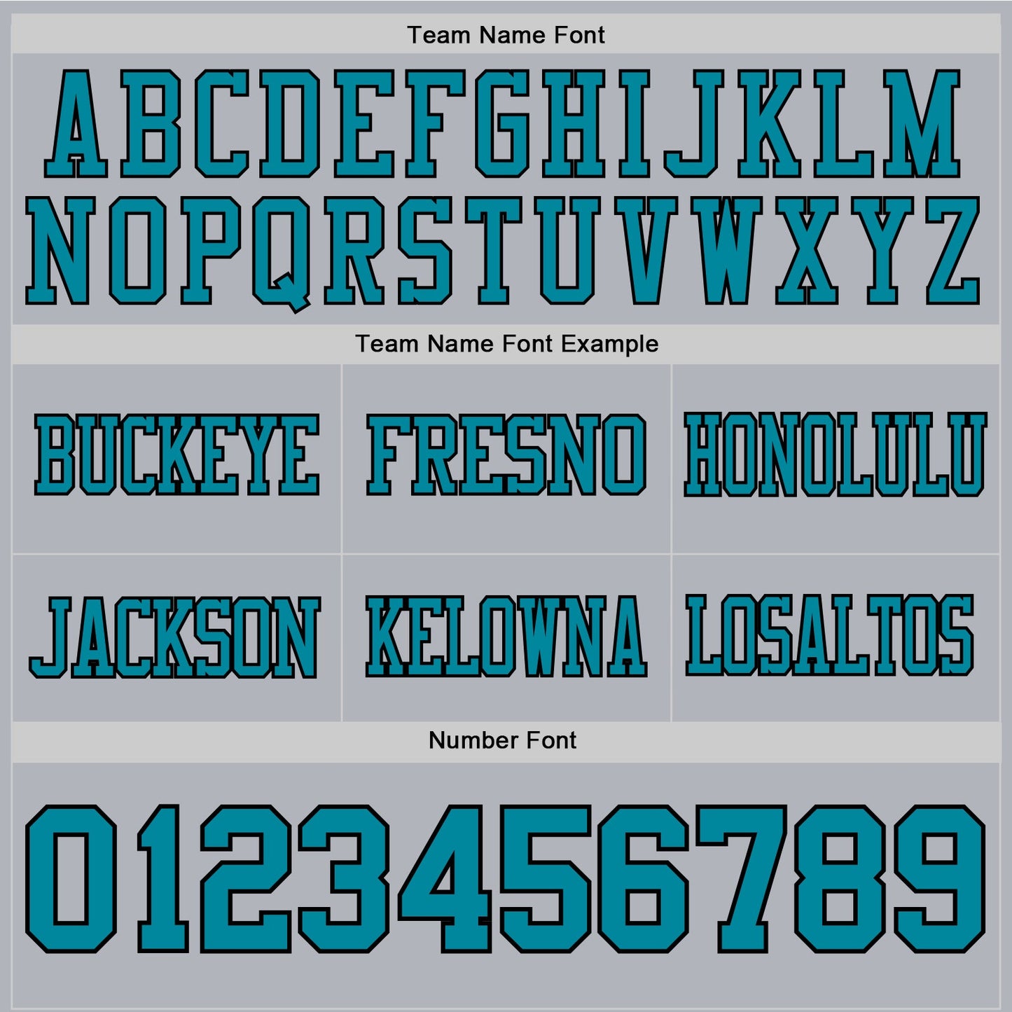 Custom Gray Teal-Black Authentic Football Jersey view 4