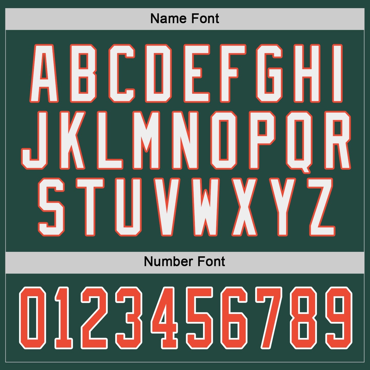 Custom Green Orange-White Hockey Jersey view 4