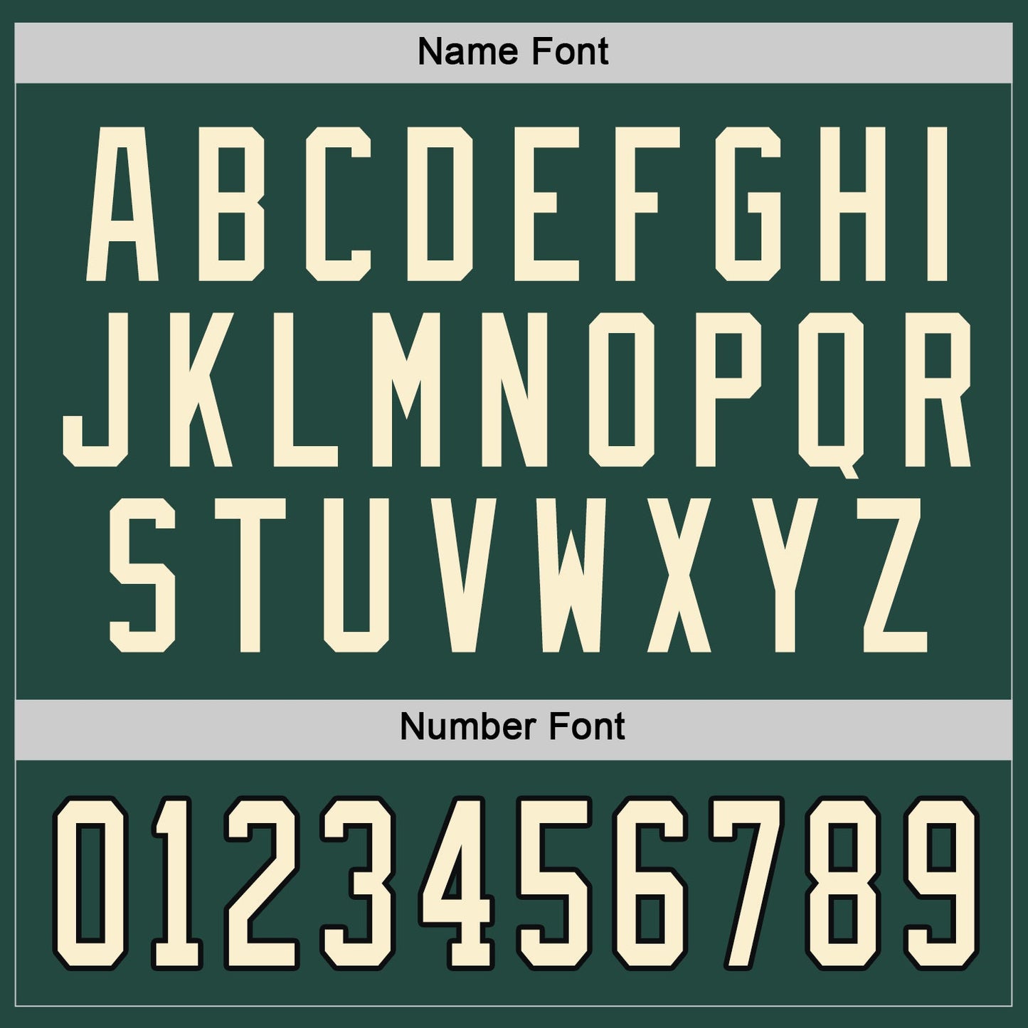 Custom Green Cream-Black Hockey Jersey view 4