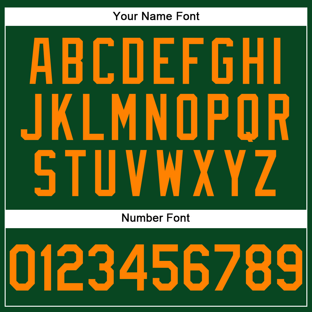 Custom Green Bay Orange Performance T-Shirt view 4