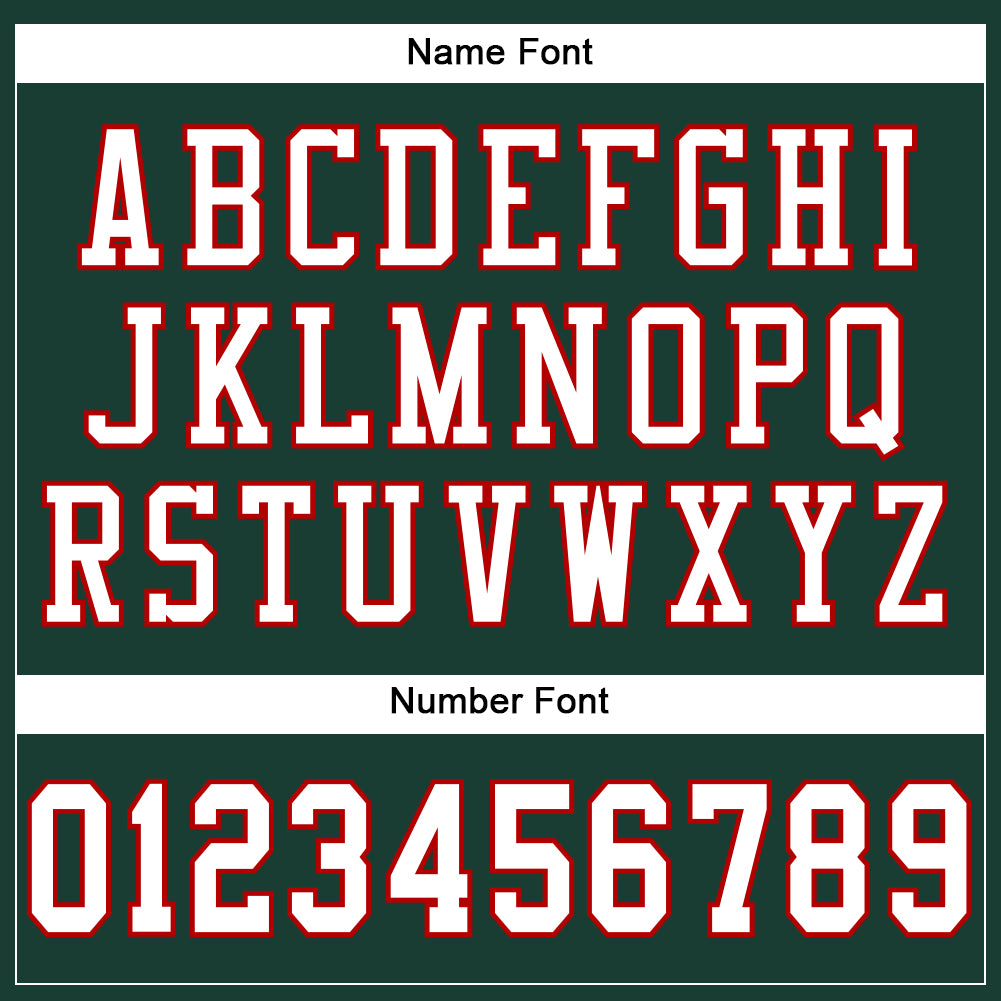 Custom Green White-Red Mesh Authentic Football Jersey view 4