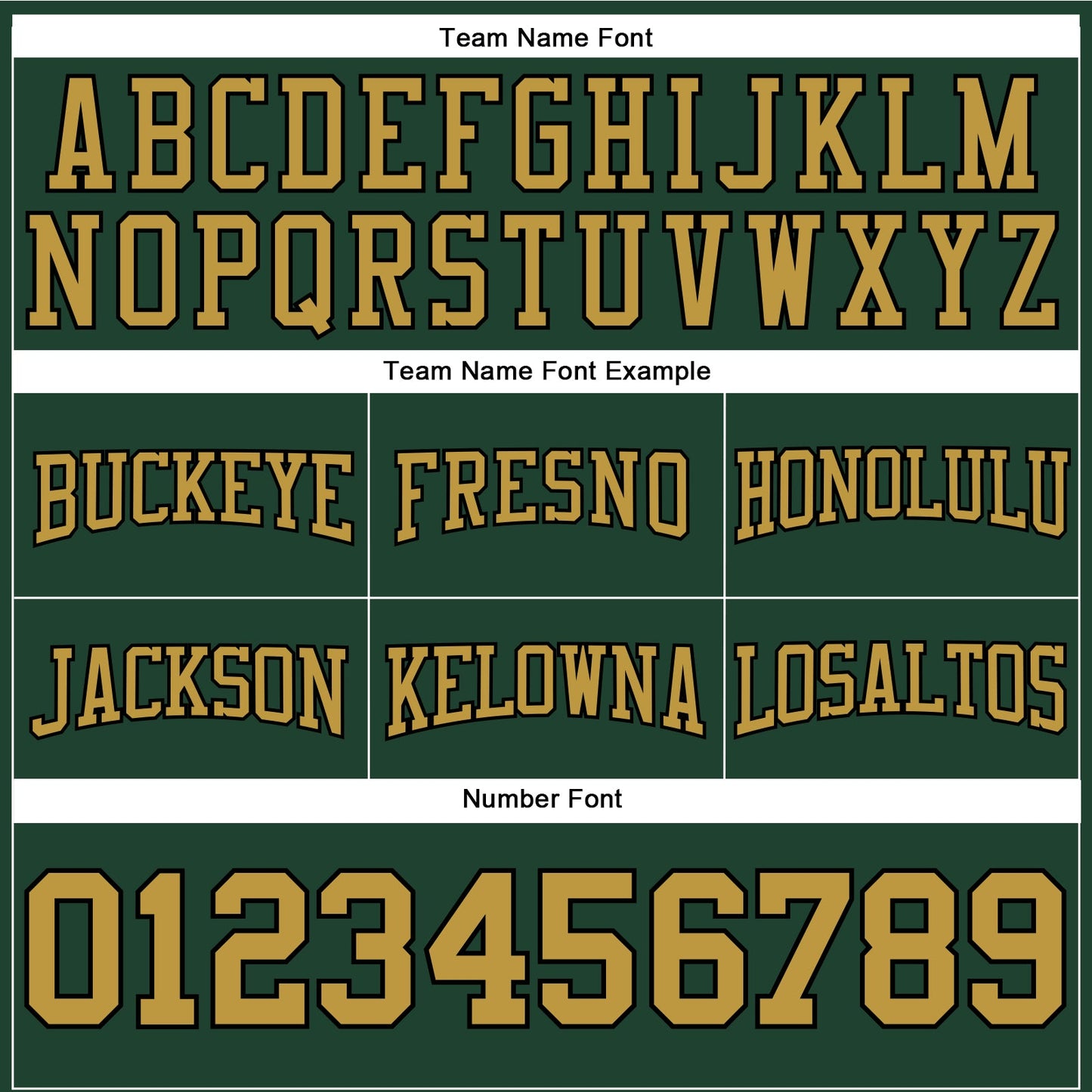 Custom Stitched Green Old Gold-Black Football Pullover Sweatshirt Hoodie view 3