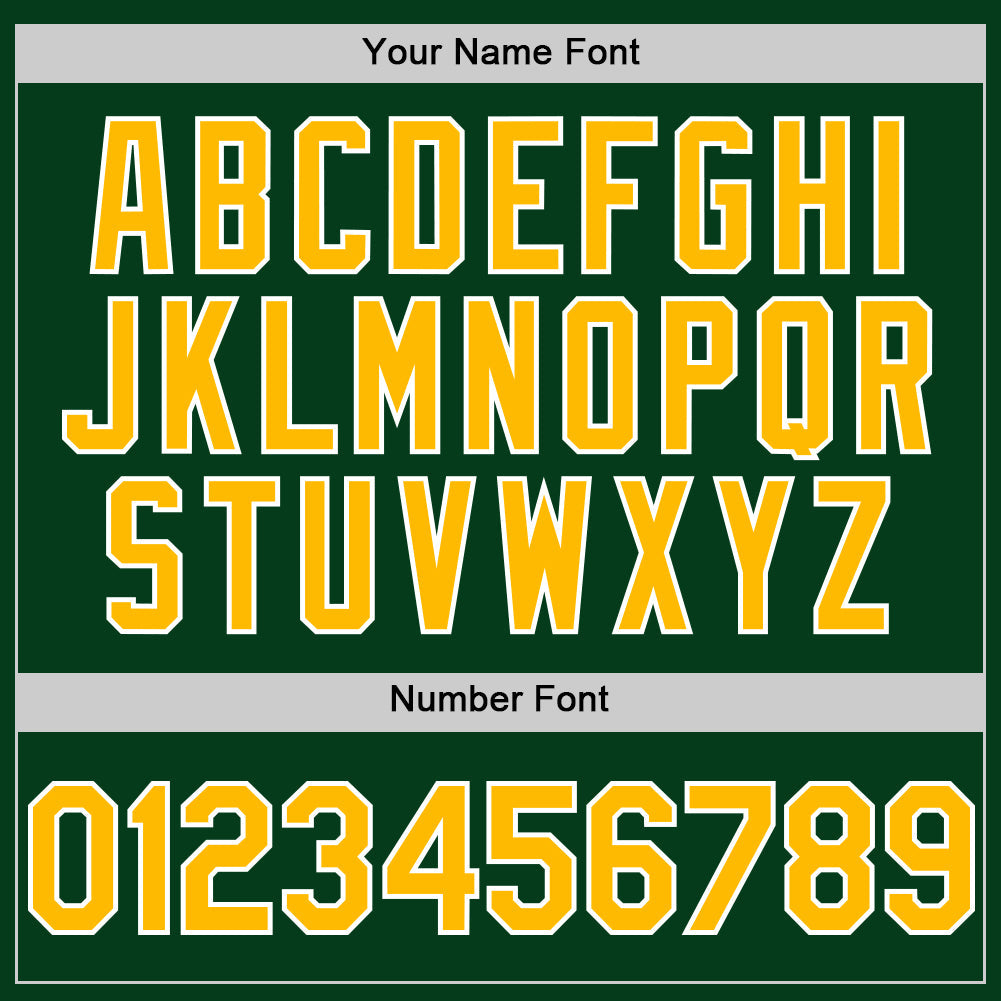 Custom Green Gold-White Mesh Authentic Throwback Baseball Jersey view 5