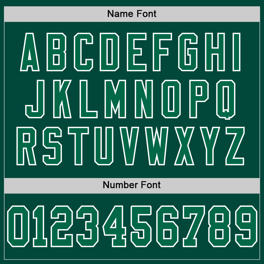 Custom Green Kelly Green-White Mesh Authentic Throwback Football Jersey view 4