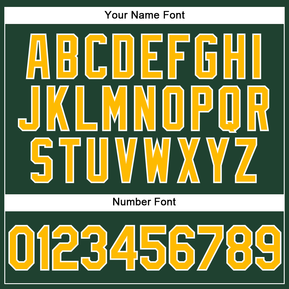 Custom Stitched Green Gold-White Sports Pullover Sweatshirt Hoodie view 5