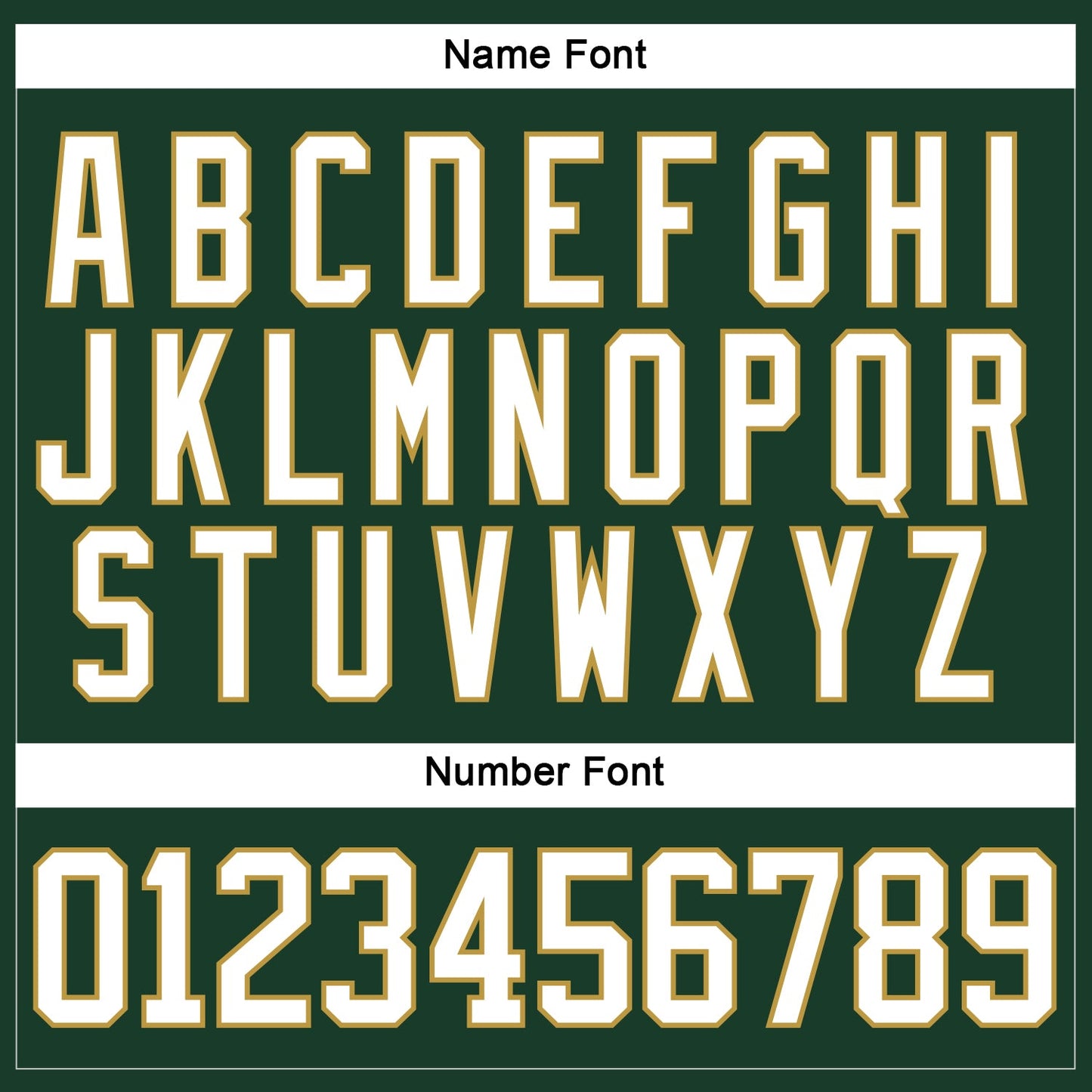 Custom Green White-Old Gold Hockey Lace Neck Jersey view 5