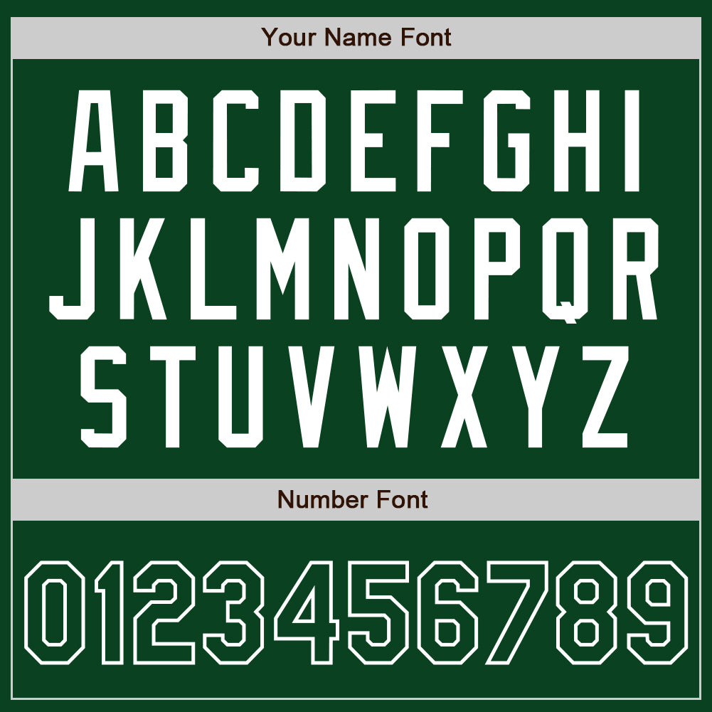 Custom Green White Authentic Baseball Jersey view 8
