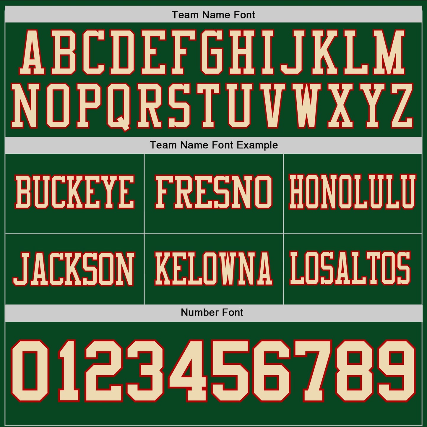 Custom Green Cream-Red Authentic Football Jersey view 4