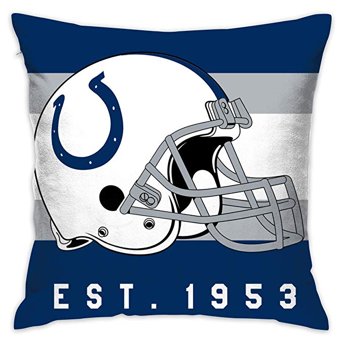 Football Jerseys Design Personalized Pillowcase Indianapolis Colts Decorative Throw Pillow Covers - Main View