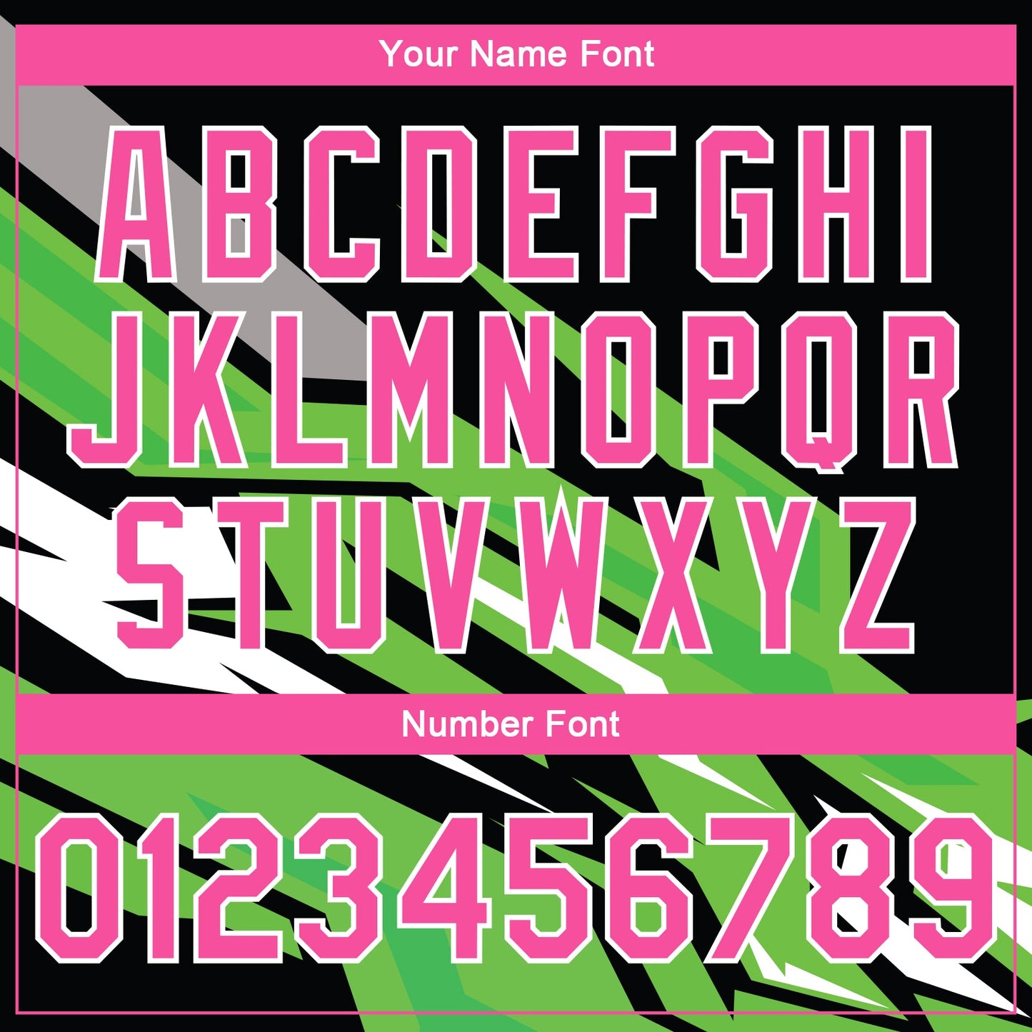 Custom Kelly Green Pink-Black 3D Pattern Design Bomber Full-Snap Varsity Letterman Jacket view 7