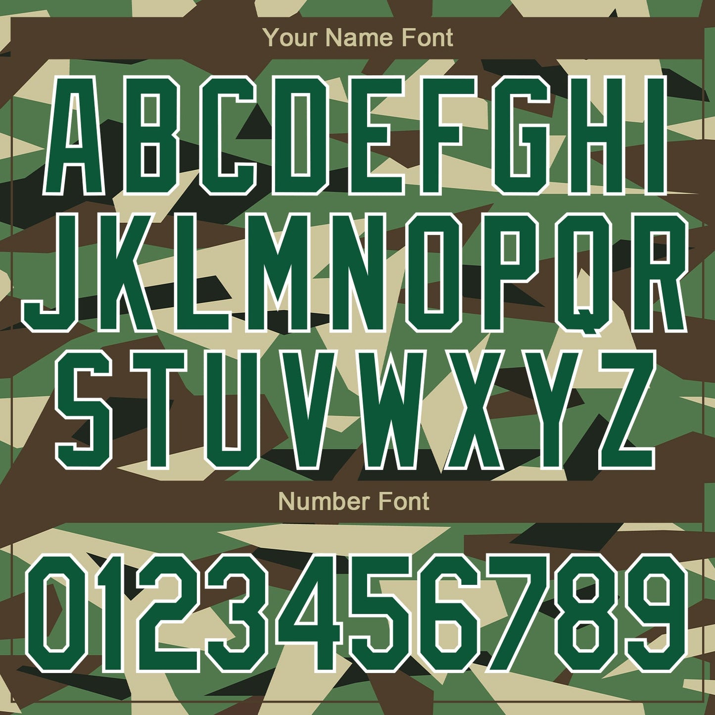 Custom Camo Kelly Green-White Geometric Camouflage 3D Bomber Full-Snap Varsity Letterman Salute To Service Jacket view 7