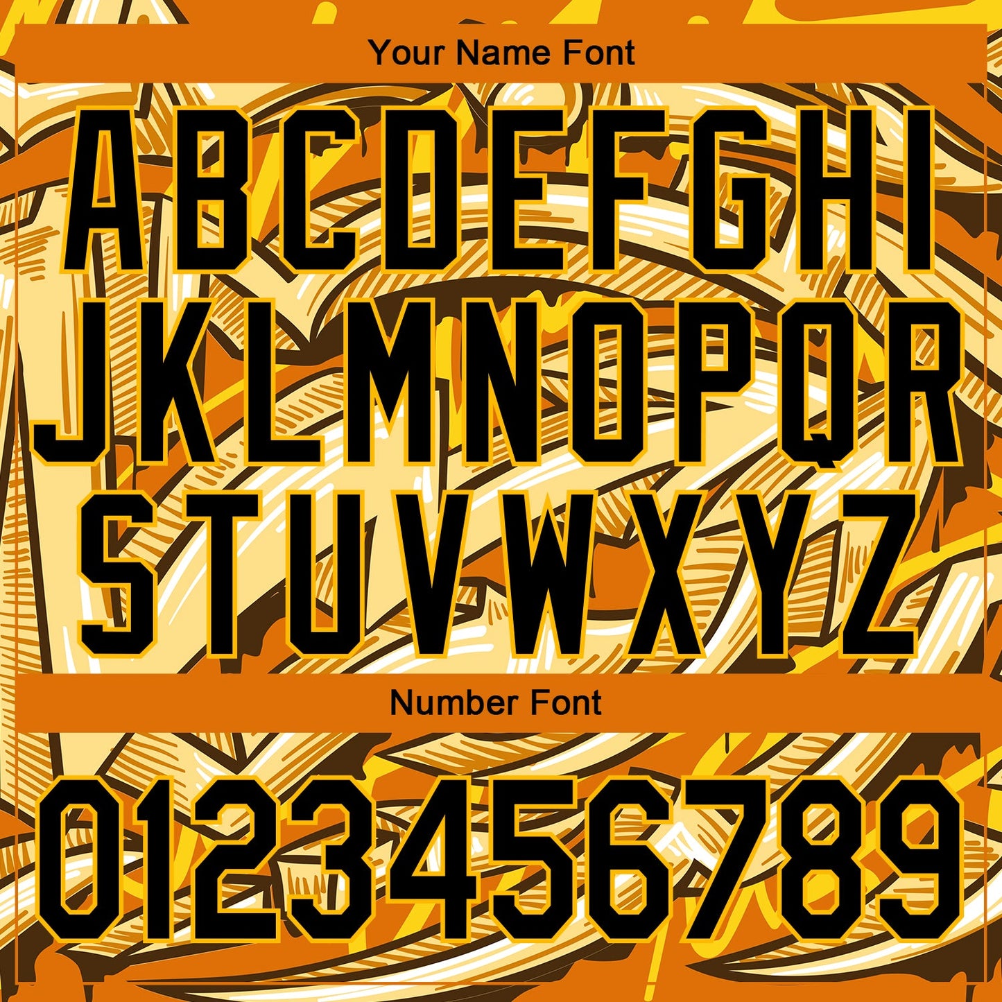 Custom Graffiti Pattern Black-Gold Bright Colored Funky Abstract Arrows 3D Bomber Full-Snap Varsity Letterman Jacket view 7