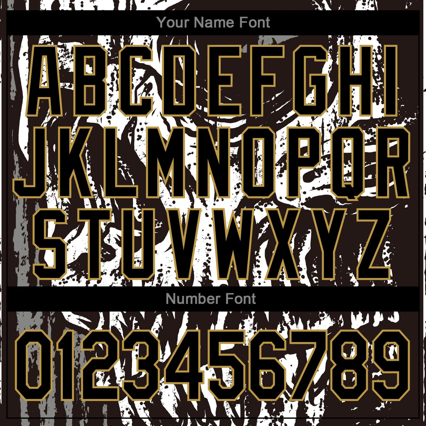 Custom Black Old Gold Skull Fashion 3D Bomber Full-Snap Varsity Letterman Jacket view 7