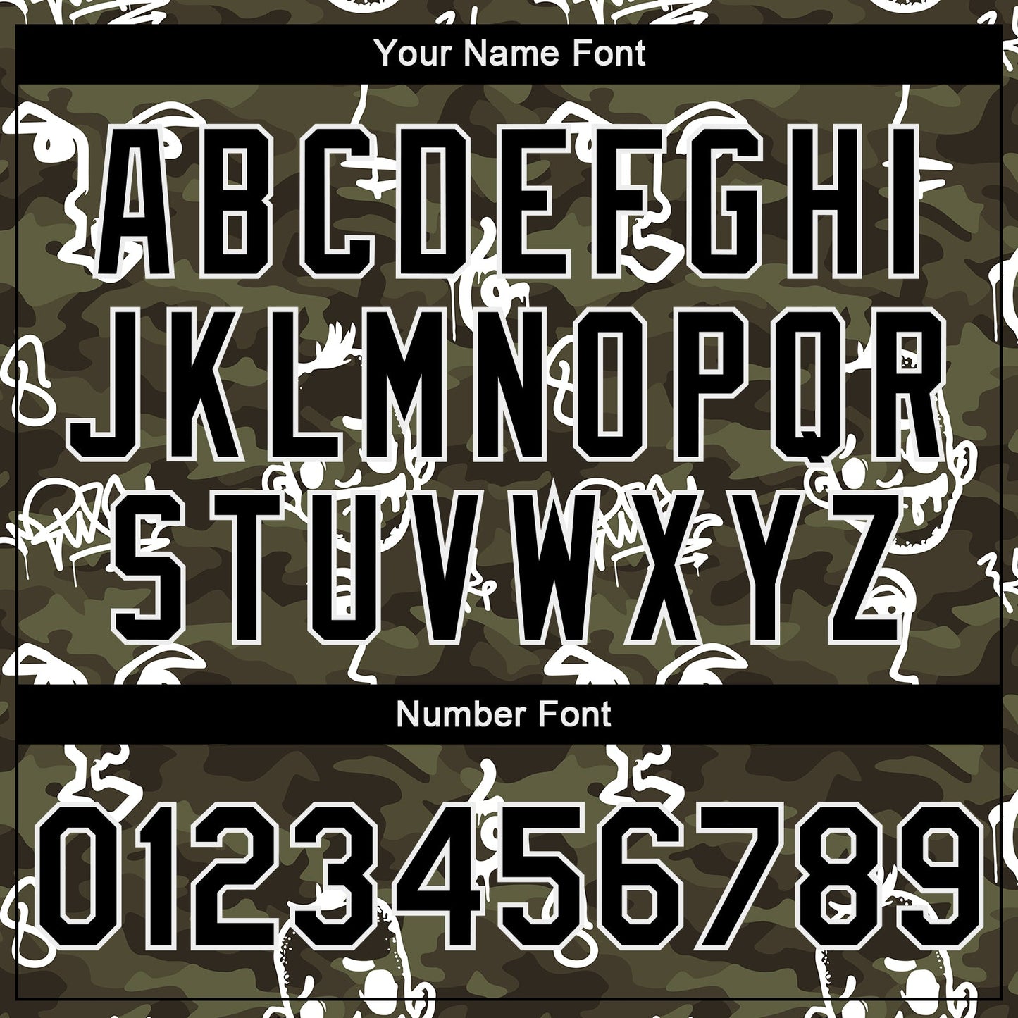 Custom Camo Black-White Hand Painted Face 3D Pattern Design Bomber Full-Snap Varsity Letterman Salute To Service Jacket view 7