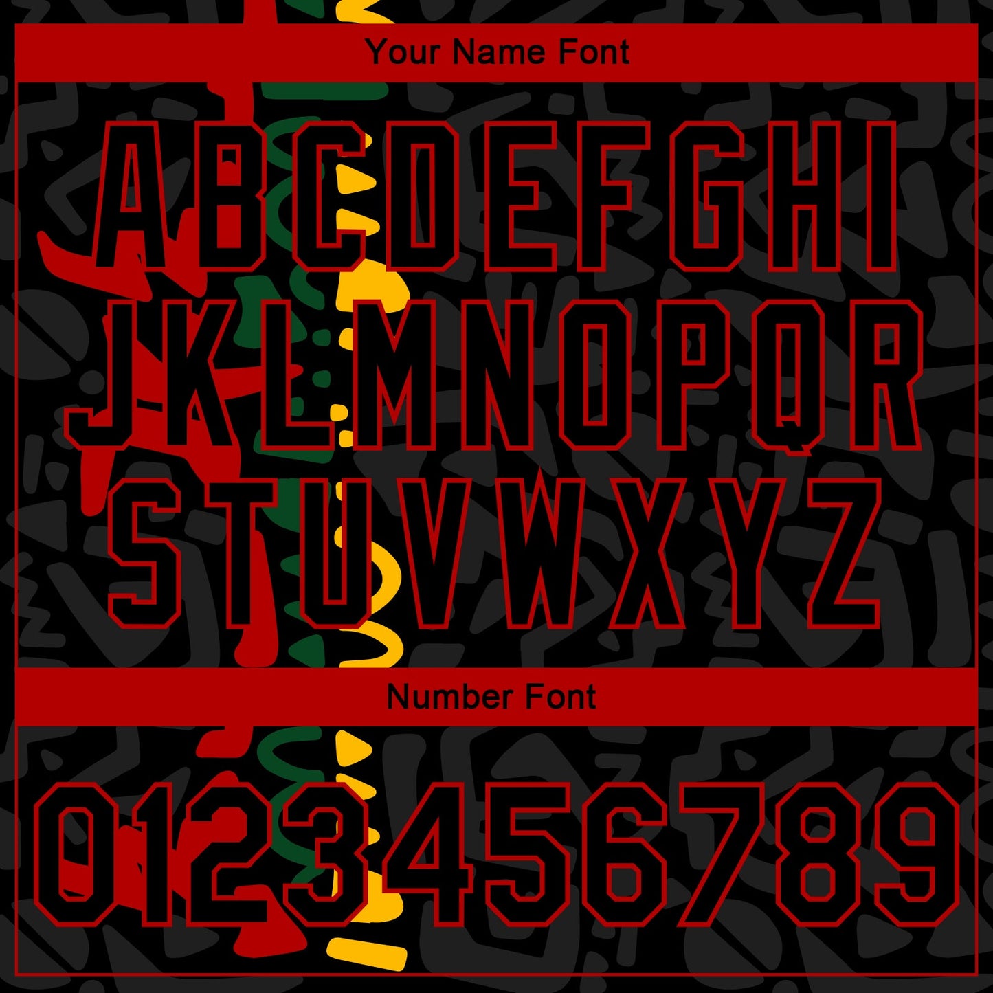 Custom Black Red Black History Month 3D Pattern Design Bomber Full-Snap Varsity Letterman Jacket view 7