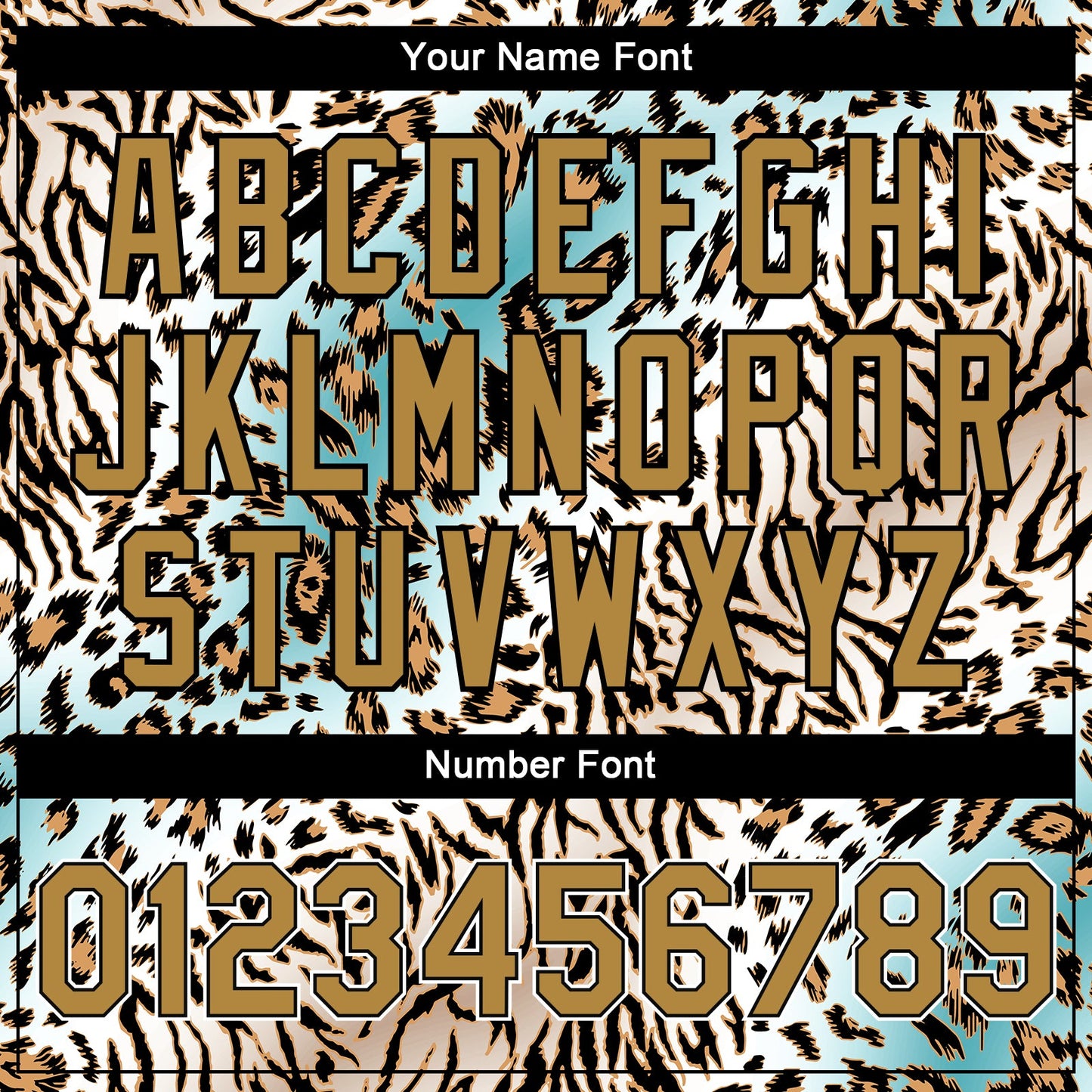 Custom White Black-Old Gold Leopard Print 3D Pattern Design Bomber Full-Snap Varsity Letterman Jacket view 7