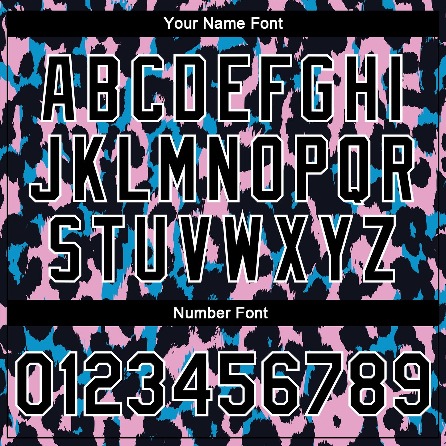 Custom Light Pink Black-White Leopard Print 3D Pattern Design Bomber Full-Snap Varsity Letterman Jacket view 7