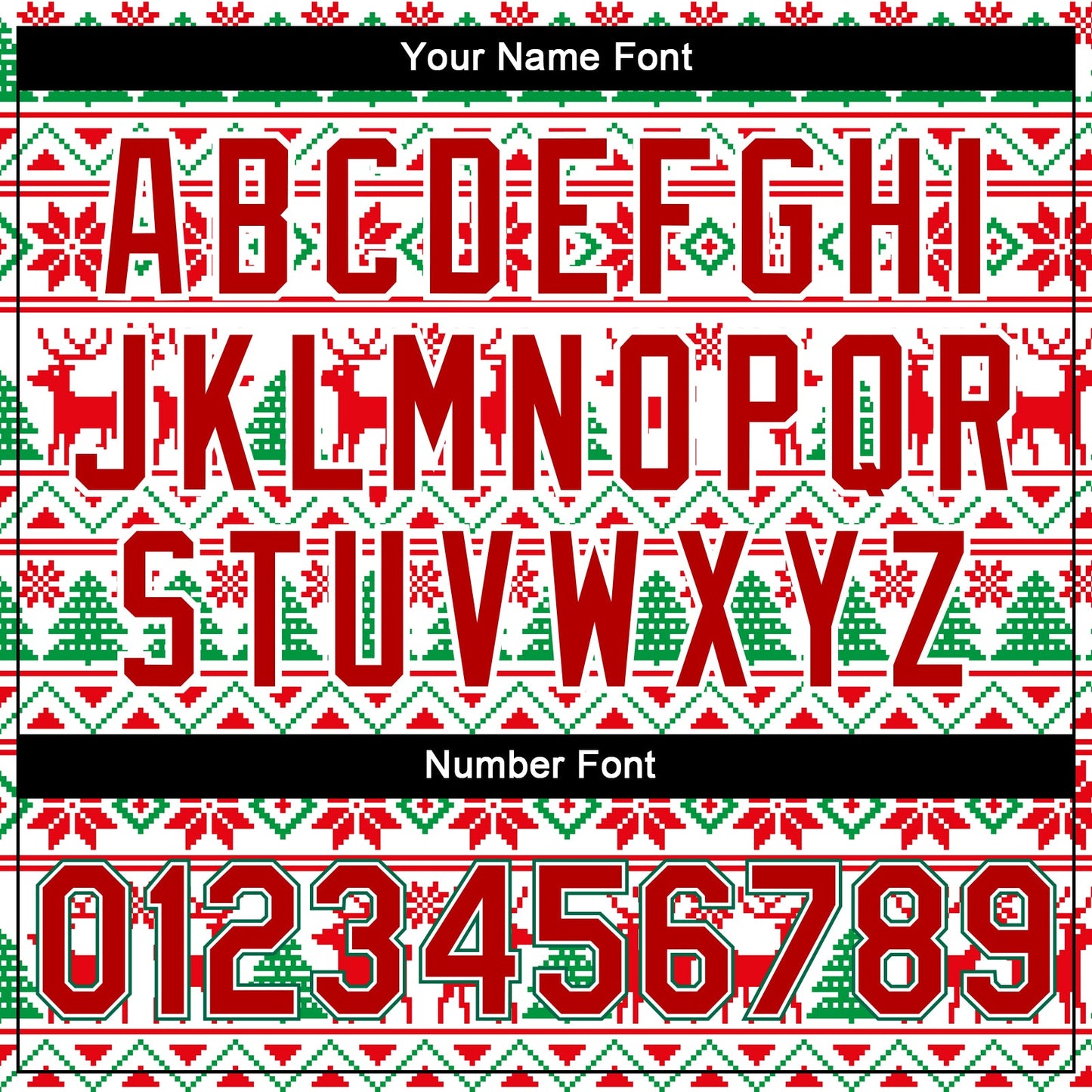 Custom White Red-Kelly Green Christmas 3D Bomber Full-Snap Varsity Letterman Jacket view 7