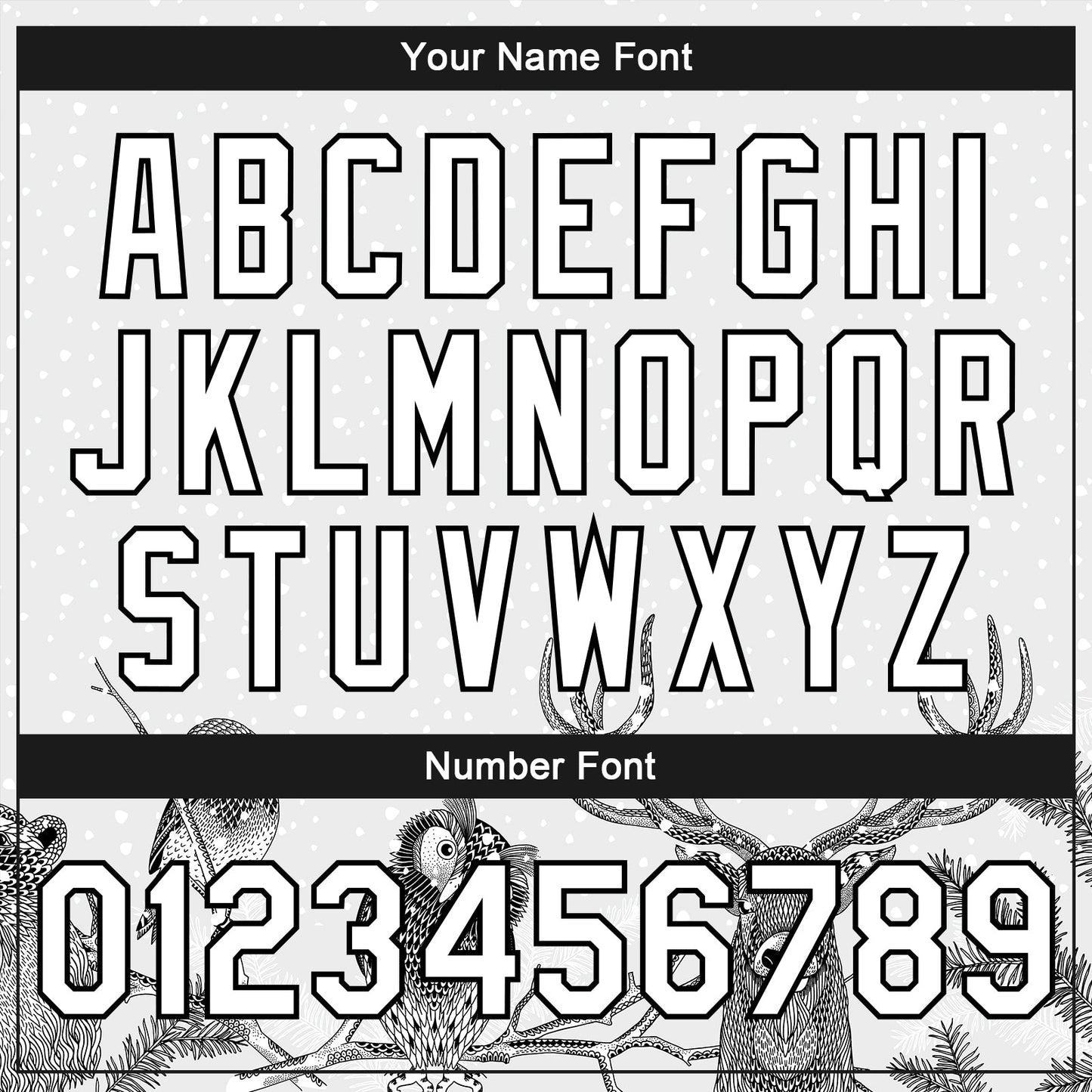 Custom White Black Merry Christmas Animals In Winter 3D Bomber Full-Snap Varsity Letterman Jacket view 7