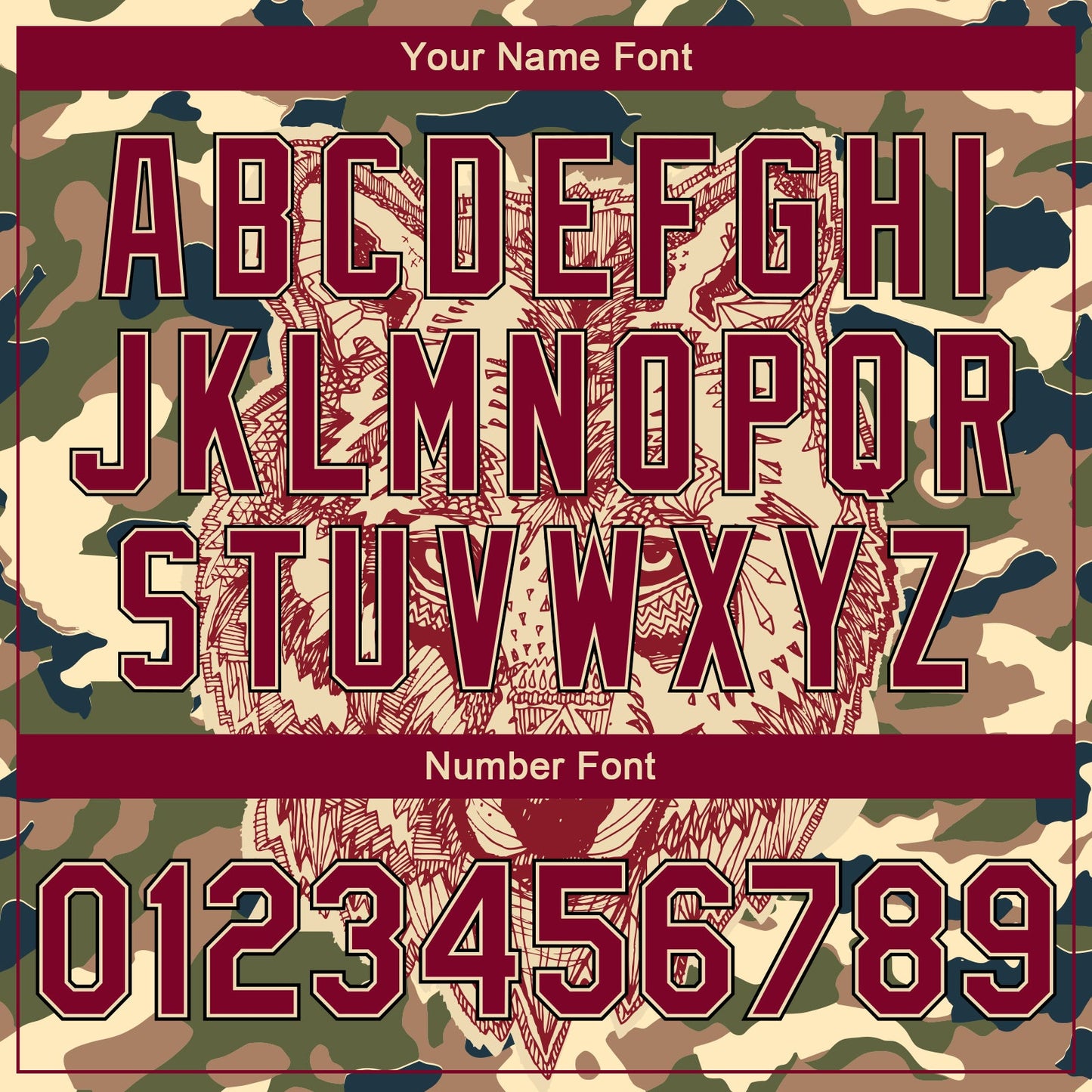 Custom Camo Crimson City Cream-Black Wolf 3D Pattern Design Bomber Full-Snap Varsity Letterman Salute To Service Jacket view 7