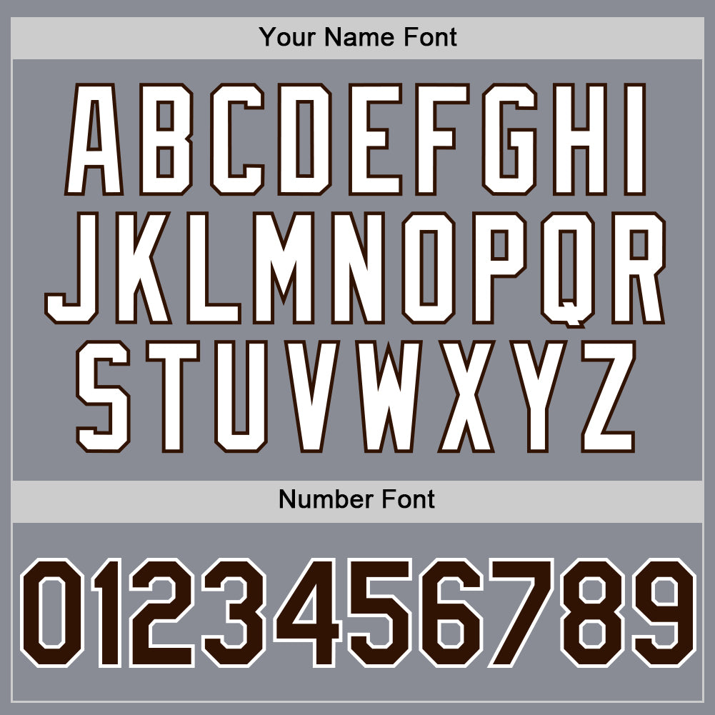 Custom Gray Brown-White Bomber Full-Snap Varsity Letterman Two Tone Hoodie Jacket view 5