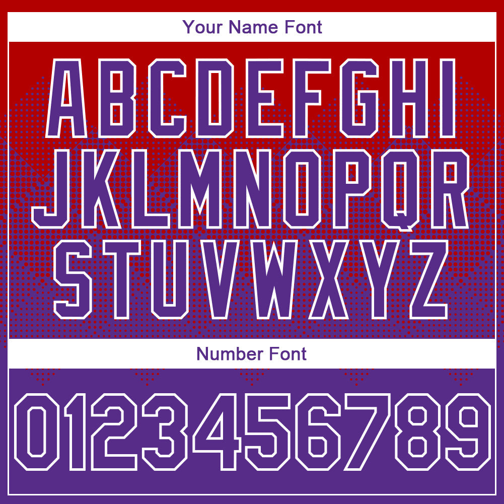 Custom Red Purple-White Gradient Square Shape 3D Pattern Design Bomber Full-Snap Varsity Letterman Hoodie Jacket view 5