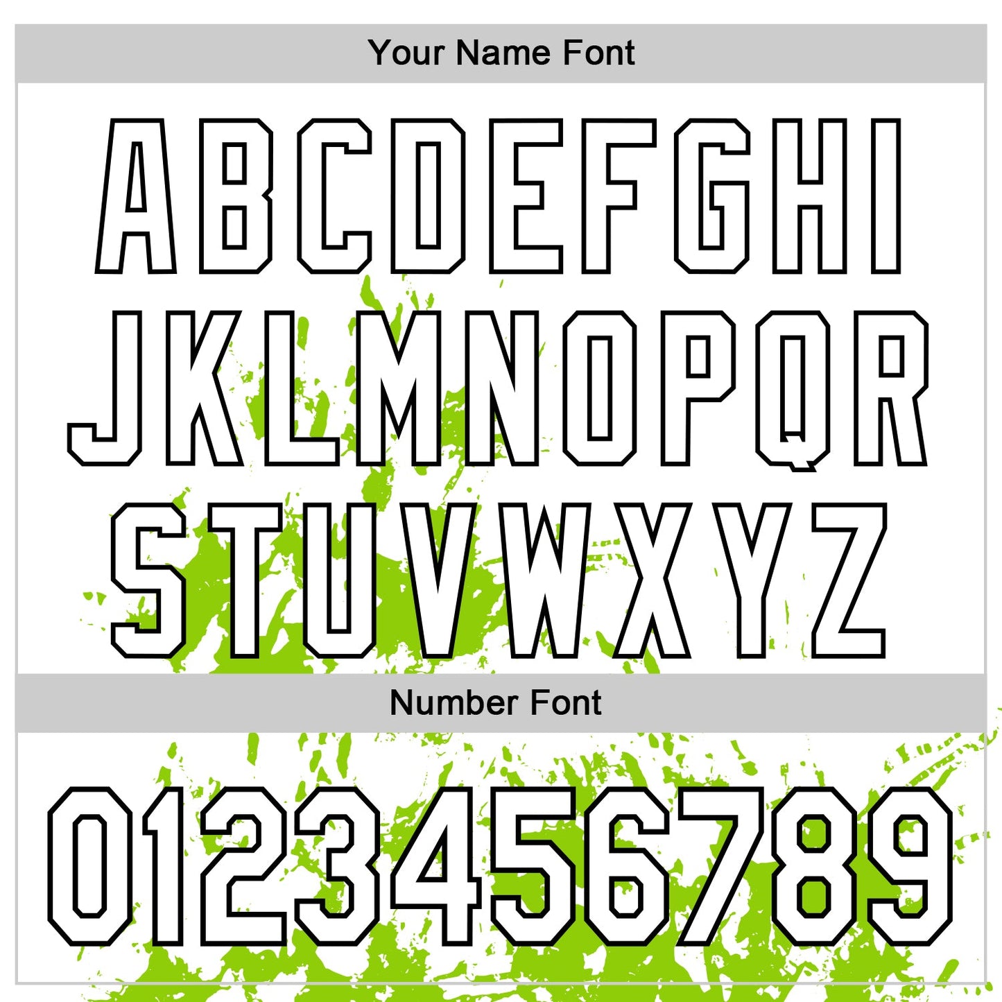 Custom White Neon Green-Black Splash Art 3D Pattern Design Bomber Full-Snap Varsity Letterman Hoodie Jacket view 6