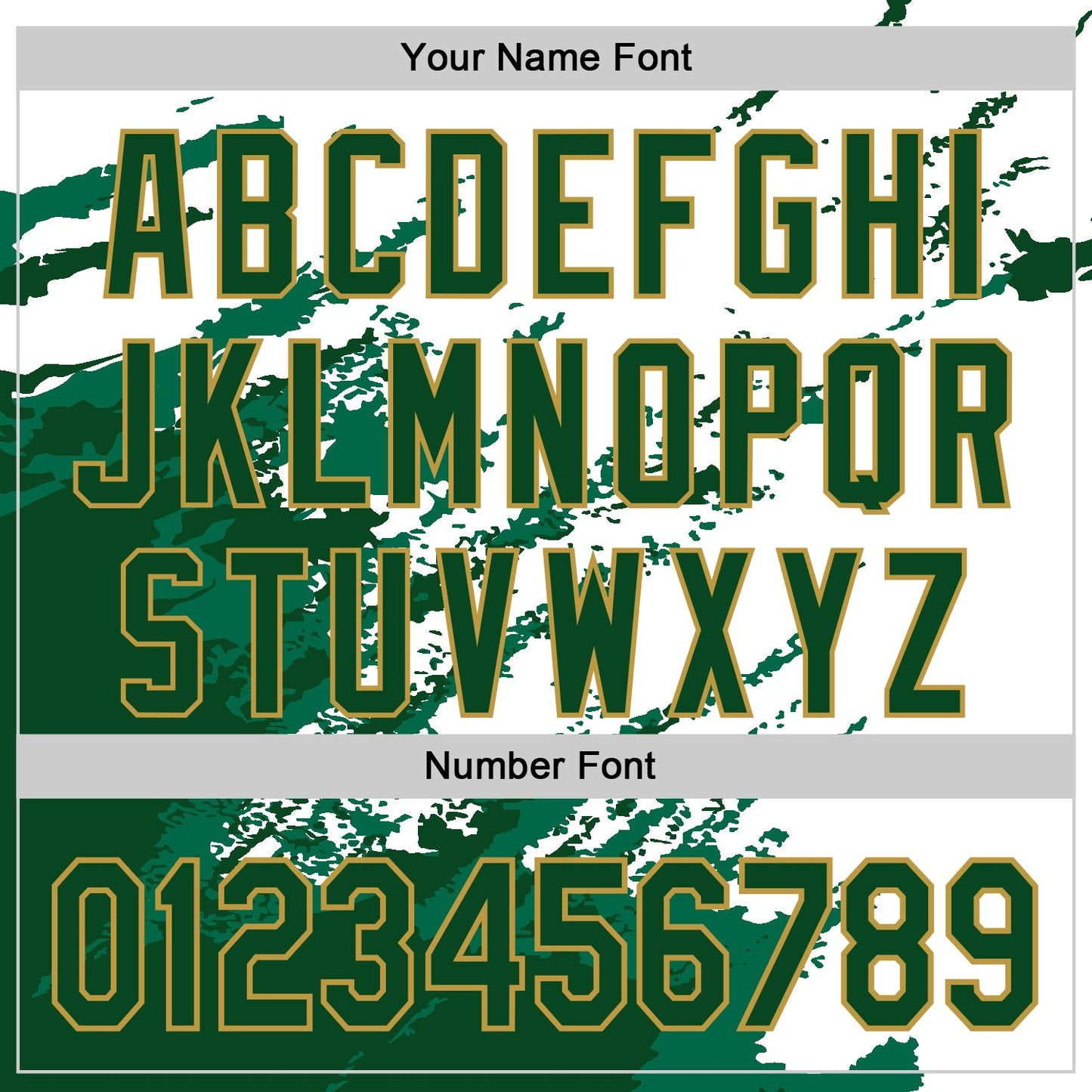 Custom White Green Old Gold Kelly Green Splash Art 3D Pattern Design Bomber Full-Snap Varsity Letterman Hoodie Jacket view 6
