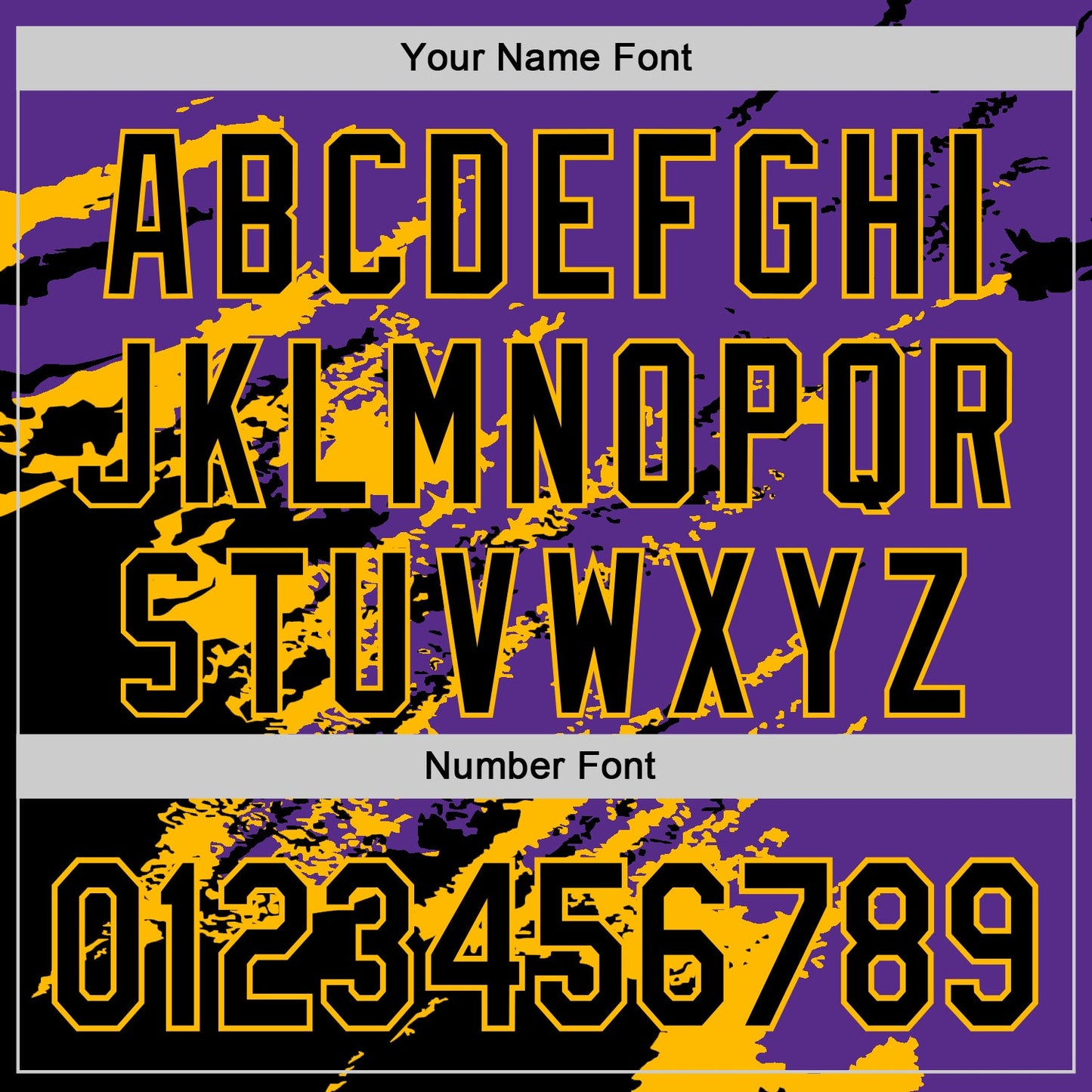 Custom Purple Black-Gold Splash Art 3D Pattern Design Bomber Full-Snap Varsity Letterman Hoodie Jacket view 6