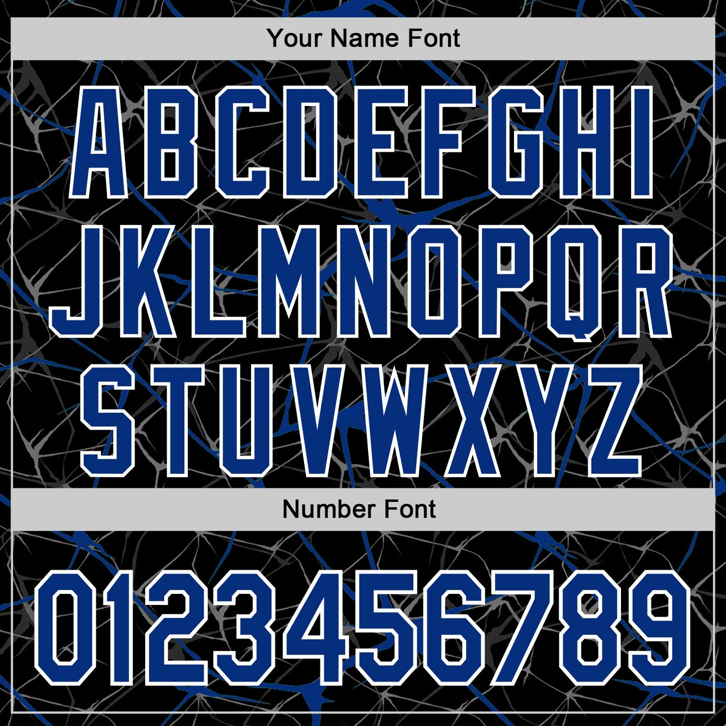 Custom Black Royal-White Abstract Network 3D Pattern Design Bomber Full-Snap Varsity Letterman Hoodie Jacket view 6