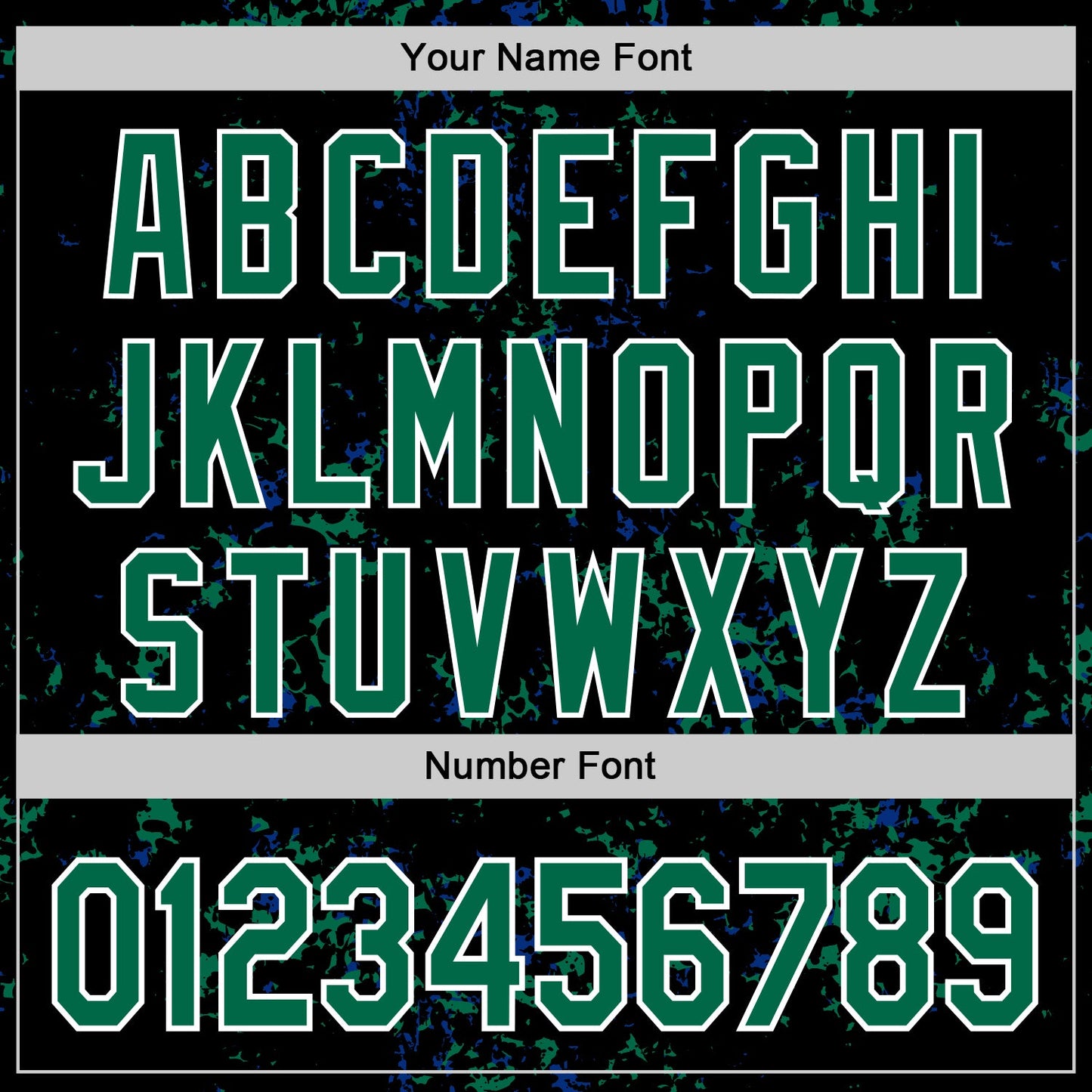 Custom Black Kelly Green Royal-White Fragment Pattern Bomber Full-Snap Varsity Letterman Hoodie Jacket view 6