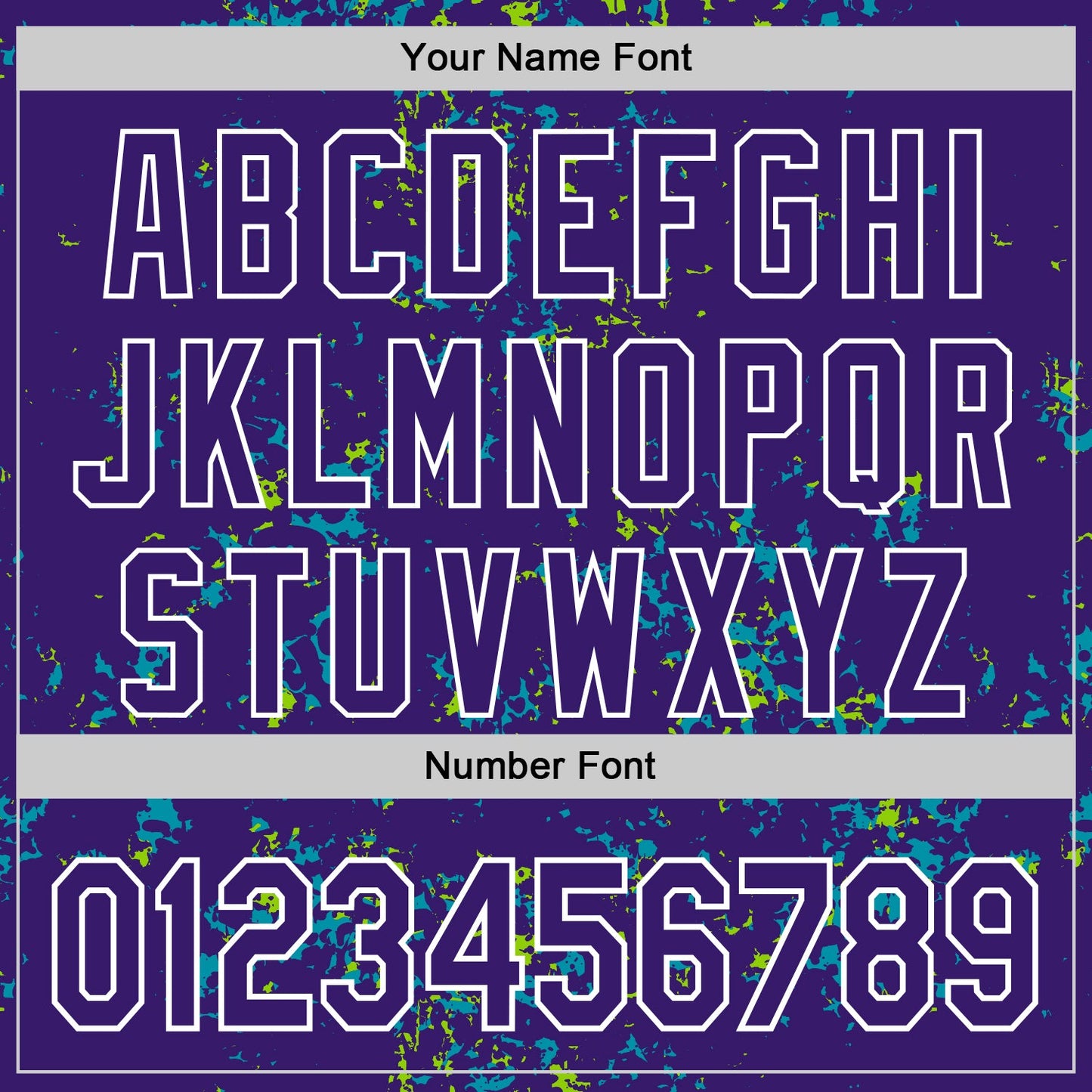Custom Purple Teal Neon Green-White Fragment Pattern Bomber Full-Snap Varsity Letterman Hoodie Jacket view 6
