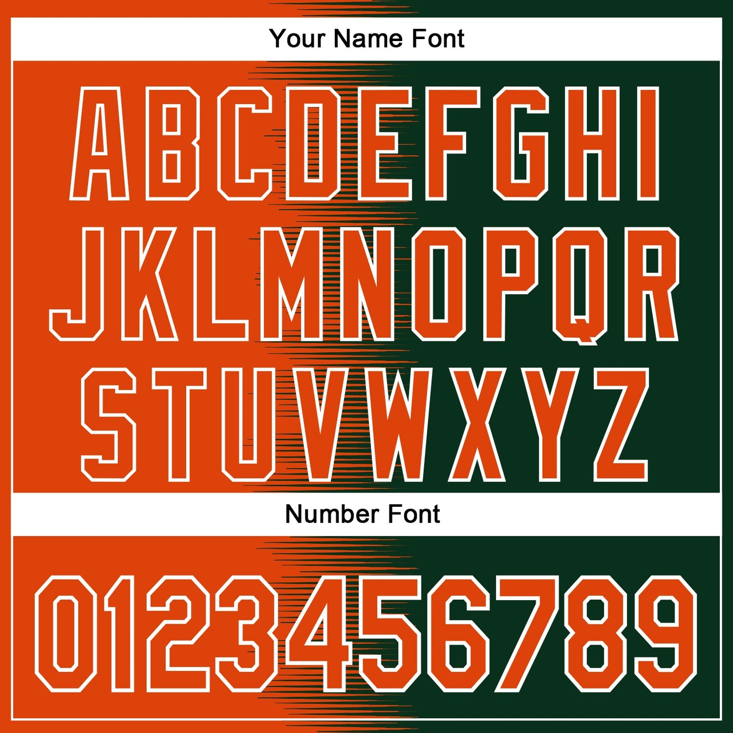 Custom Orange Green-White Gradient Line Bomber Full-Snap Varsity Letterman Hoodie Jacket view 6
