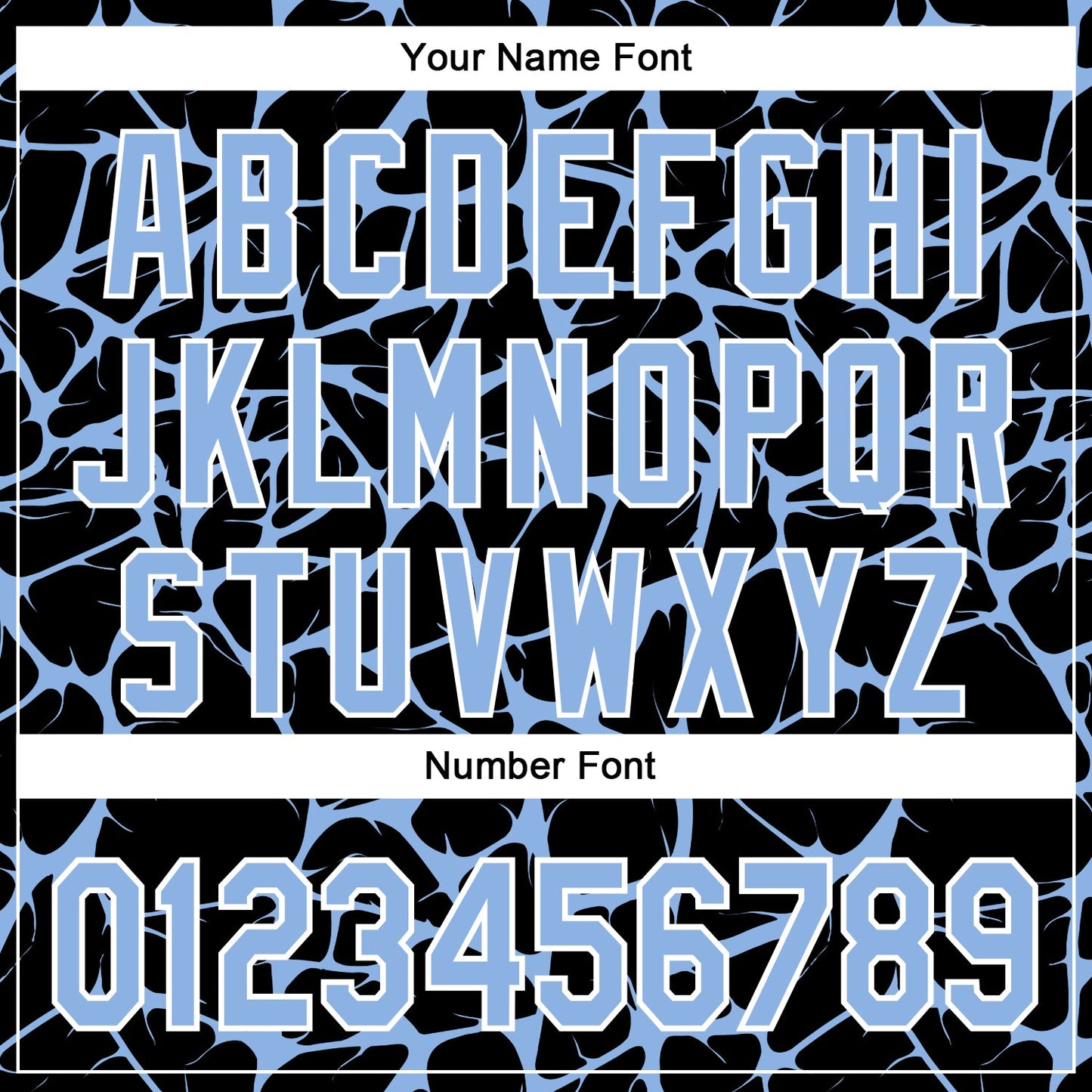 Custom Black Light Blue-White Abstract Network Bomber Full-Snap Varsity Letterman Hoodie Jacket view 6