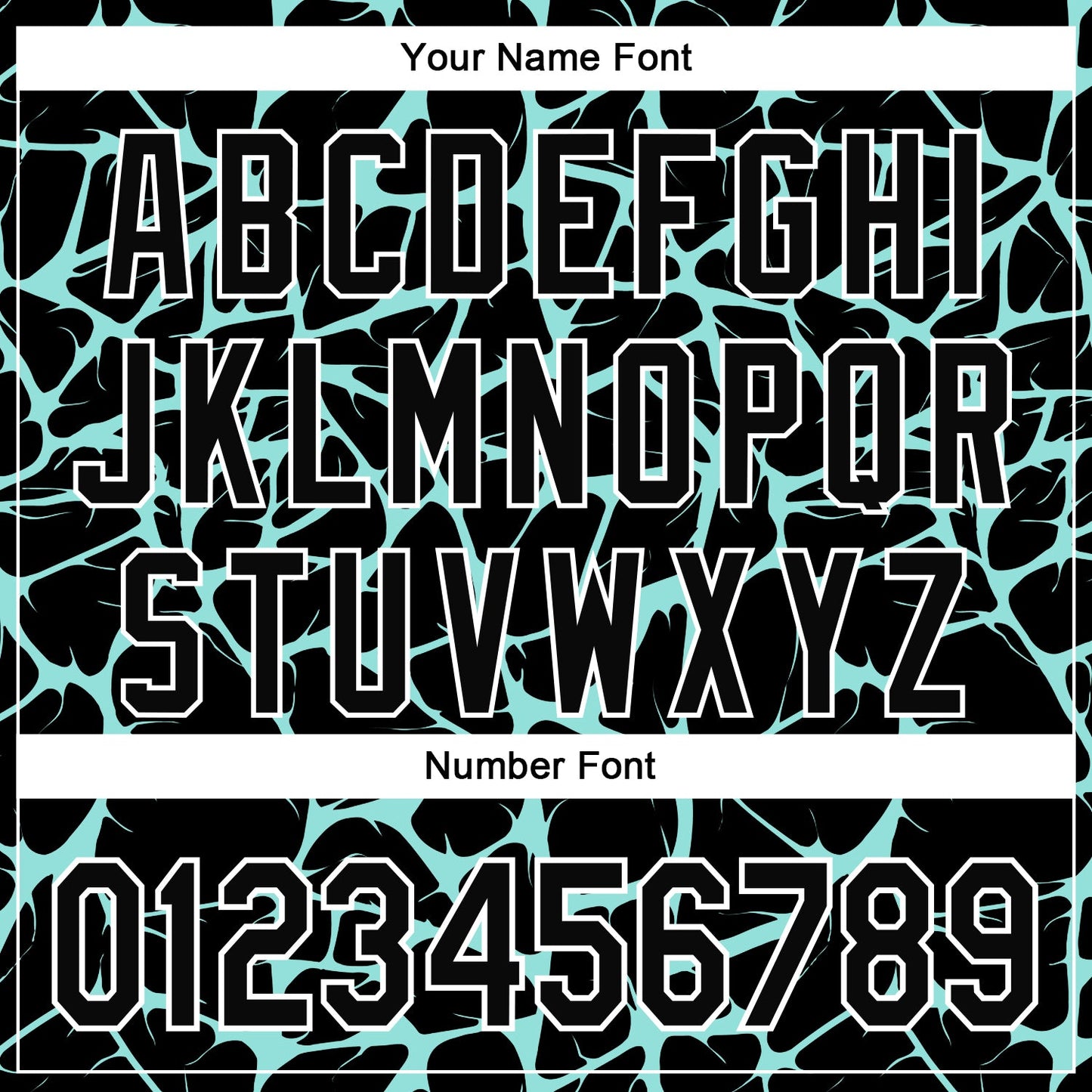Custom Black Ice Blue-White Abstract Network Bomber Full-Snap Varsity Letterman Hoodie Jacket view 6
