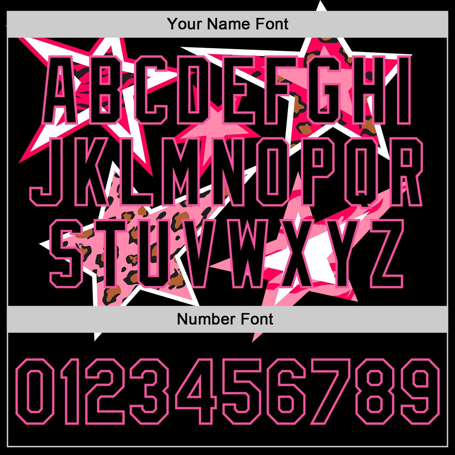 Custom Black Pink Y2K Stars Bomber Full-Snap Varsity Letterman Jacket view 6