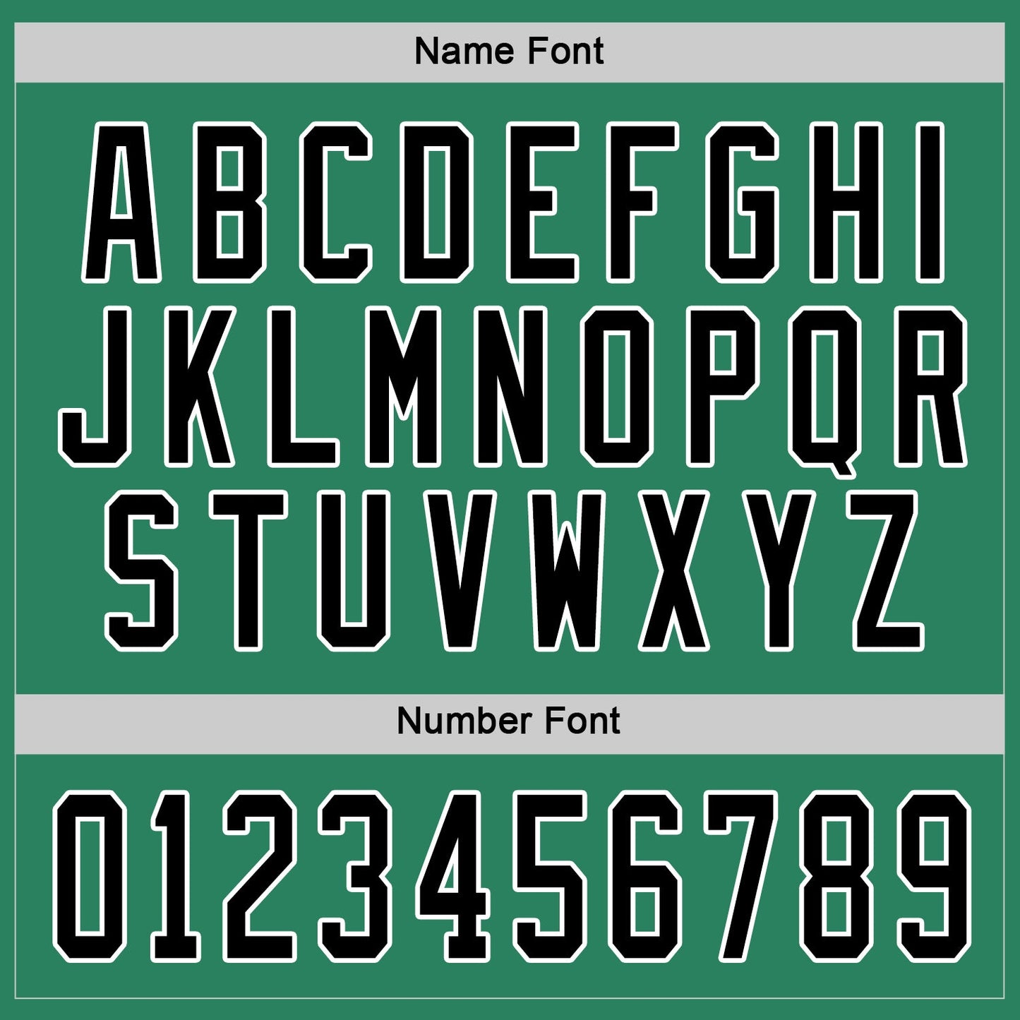 Custom Kelly Green Black-White Hockey Jersey view 4