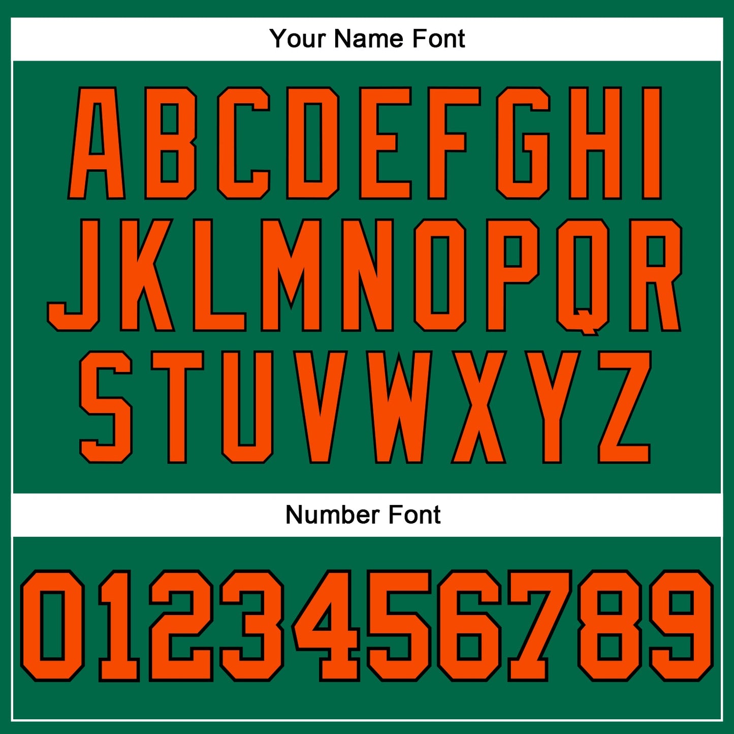 Custom Kelly Green Orange-Black Authentic Throwback Basketball Jersey view 4