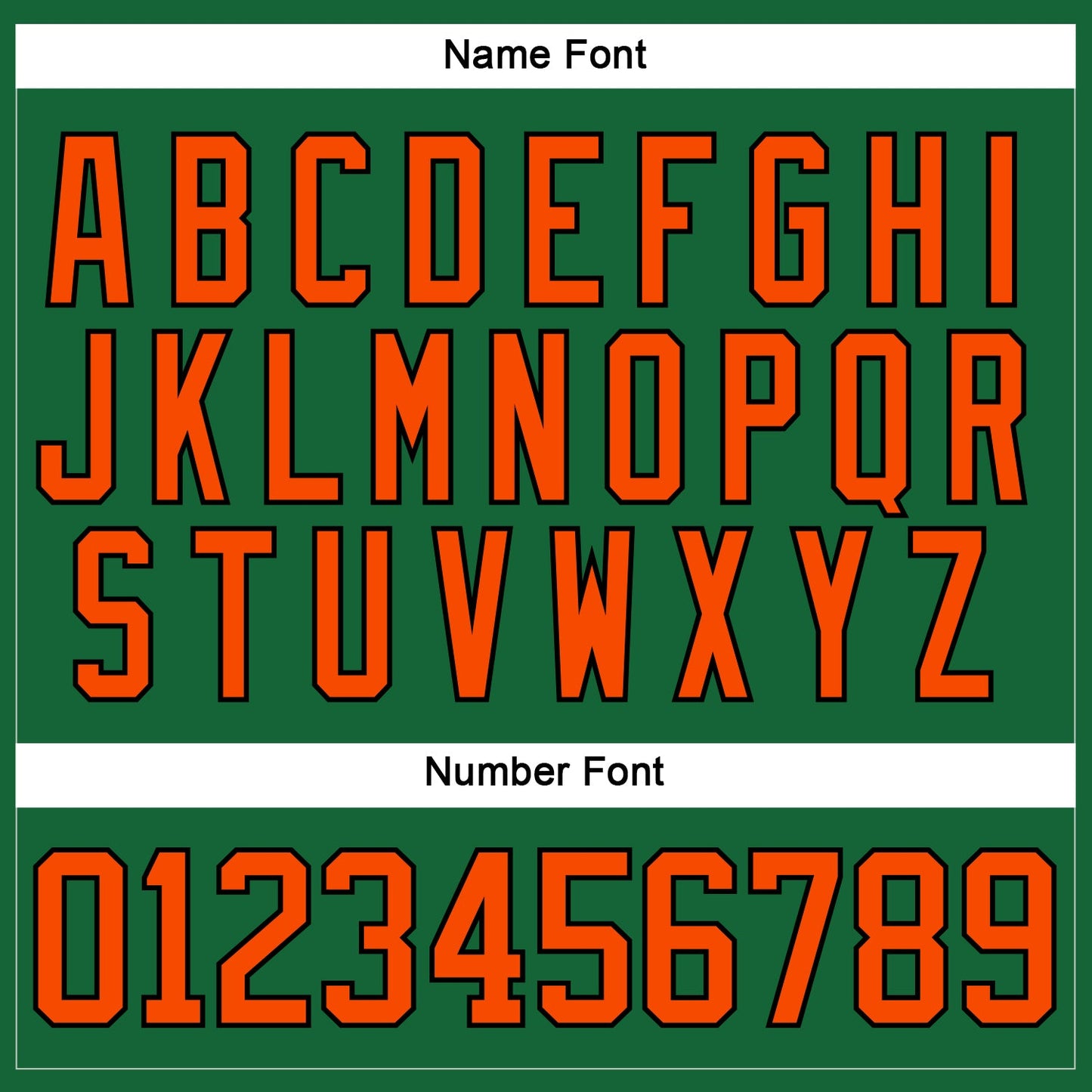 Custom Kelly Green Orange-Black Hockey Lace Neck Jersey view 5