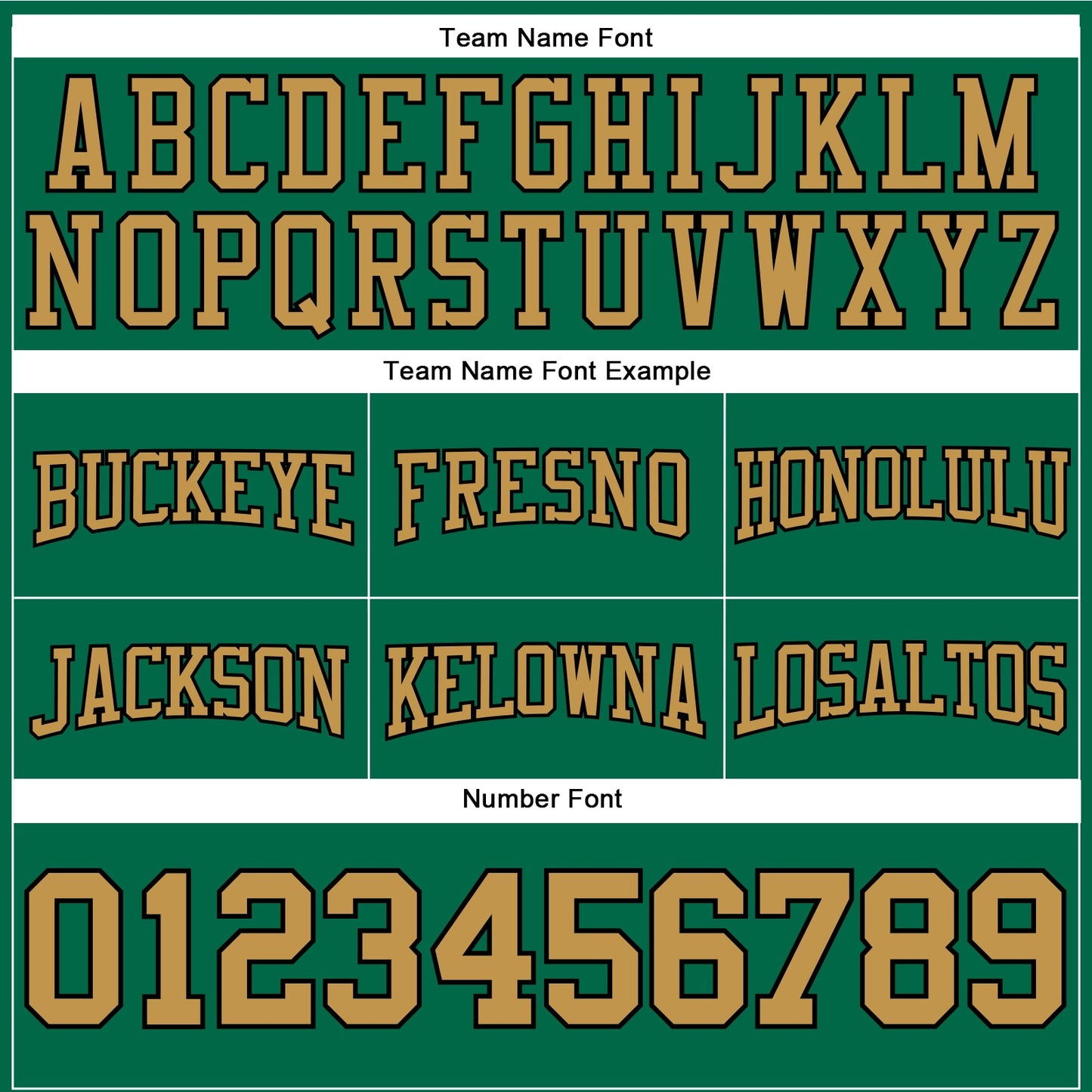 Custom Stitched Kelly Green Old Gold-Black Football Pullover Sweatshirt Hoodie view 3