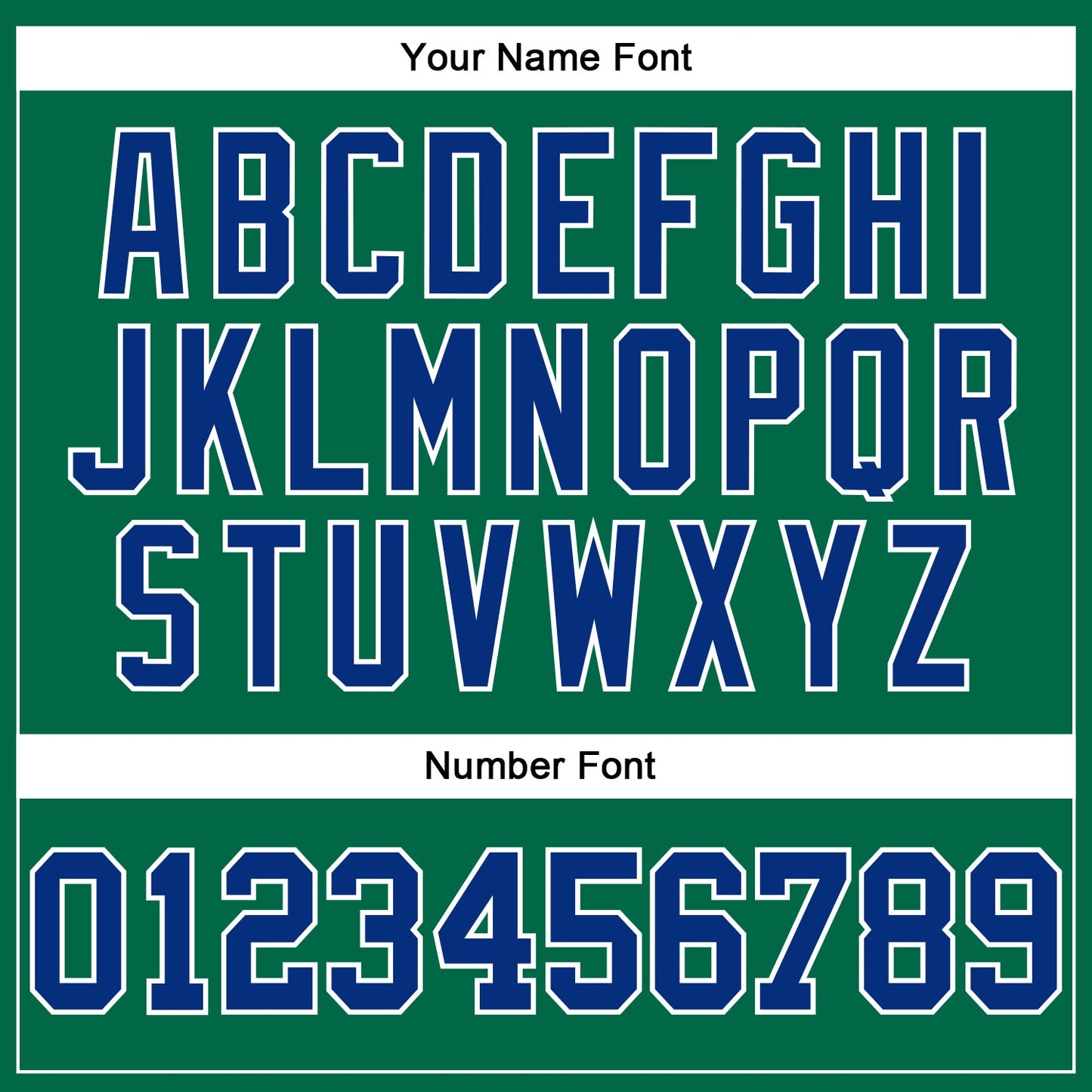 Custom Kelly Green Royal-White Authentic Football Jersey view 5