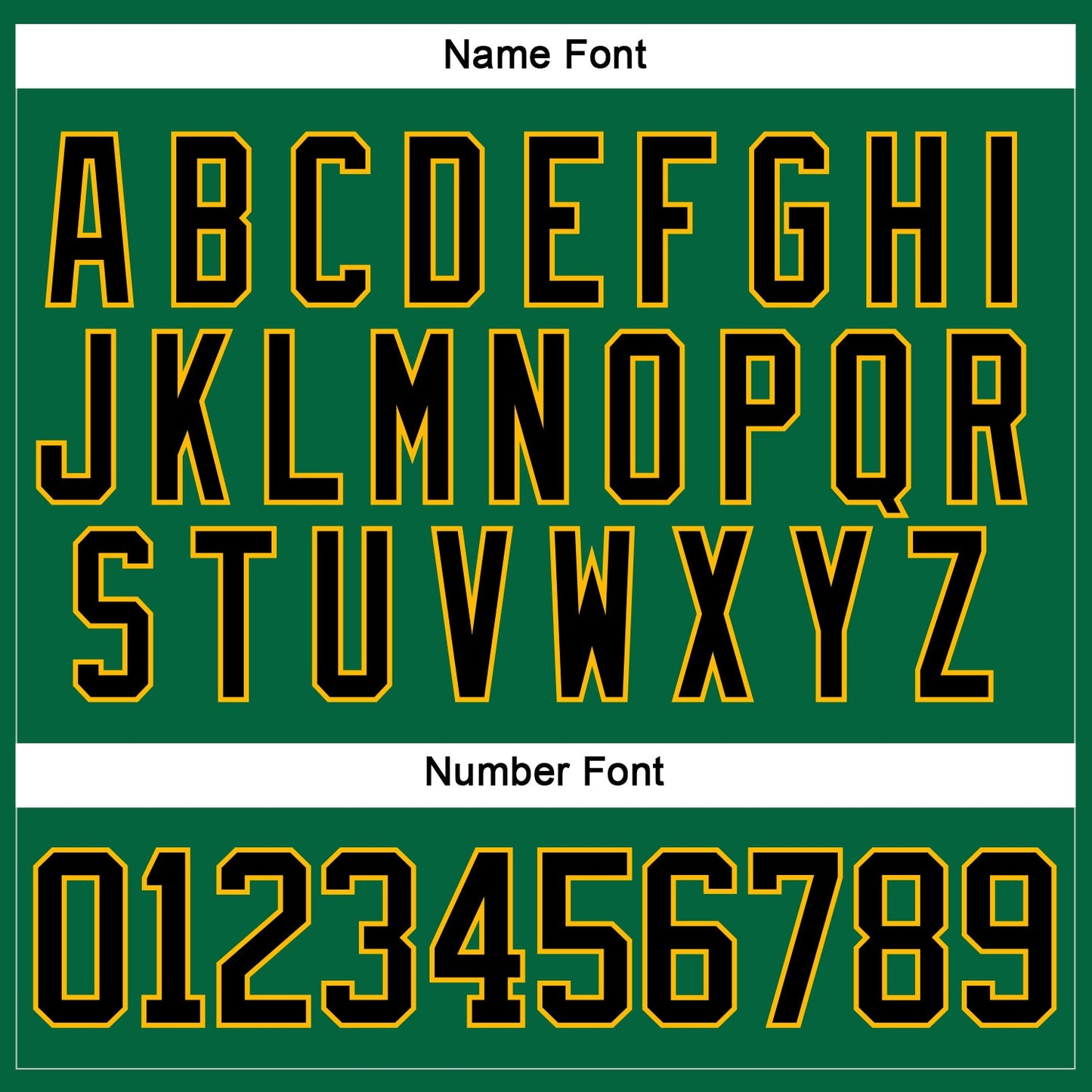 Custom Kelly Green Black-Gold Hockey Lace Neck Jersey view 5