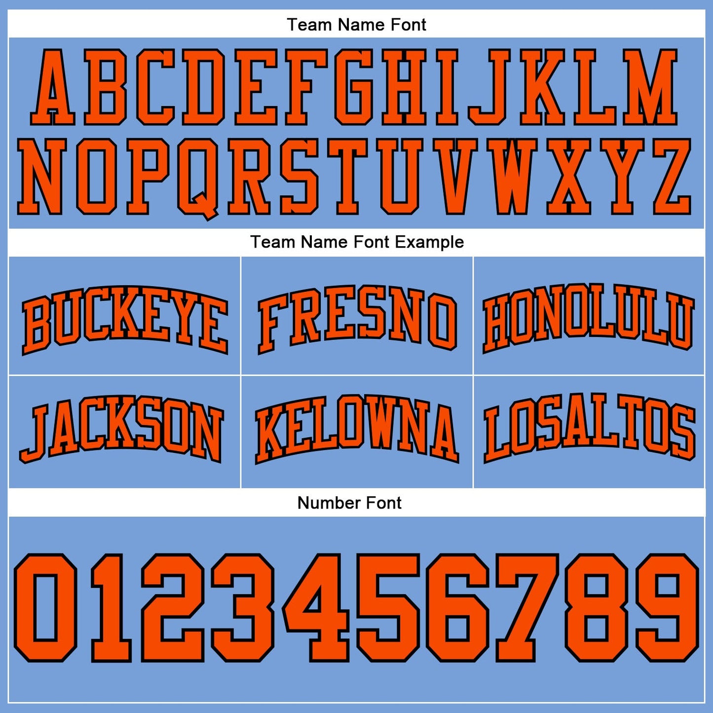 Custom Light Blue Orange-Black Authentic Throwback Basketball Shorts view 3