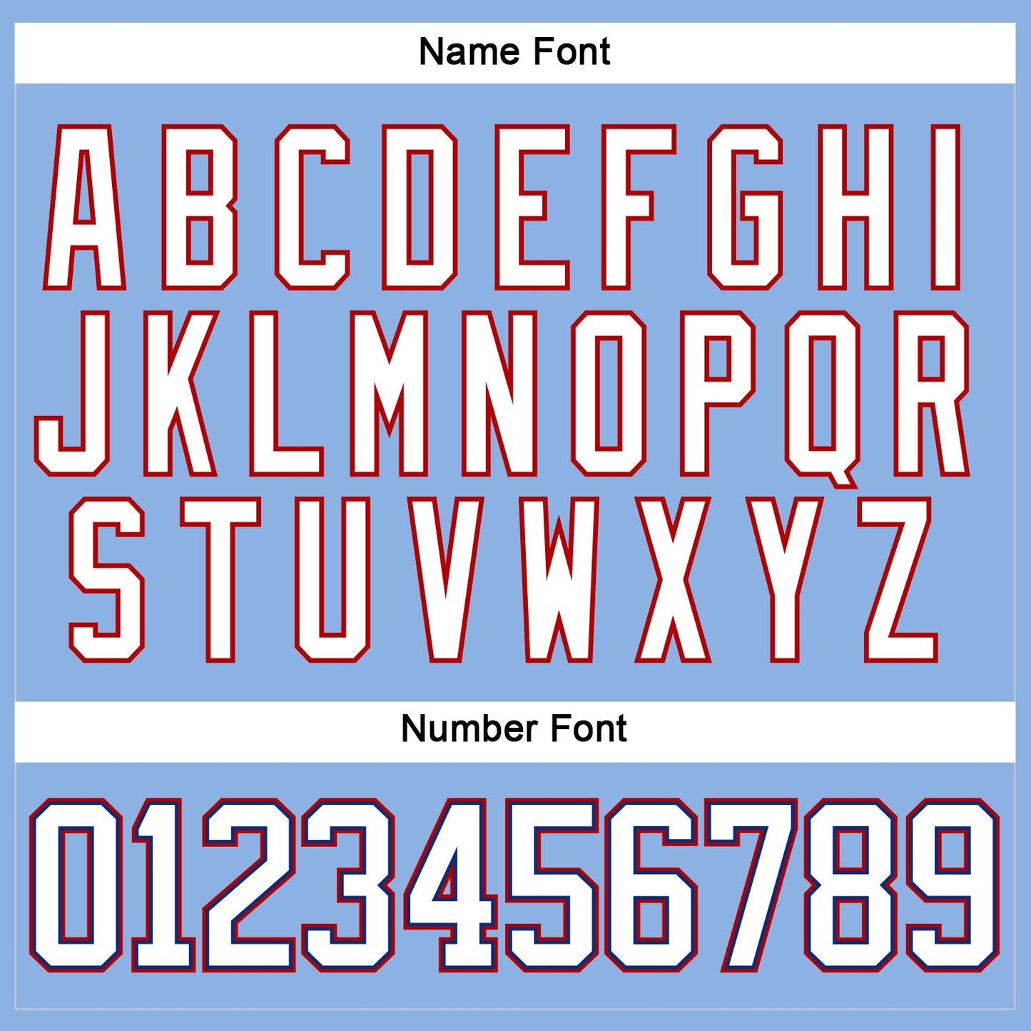 Custom Light Blue White Royal-Red Hockey Lace Neck Jersey view 5