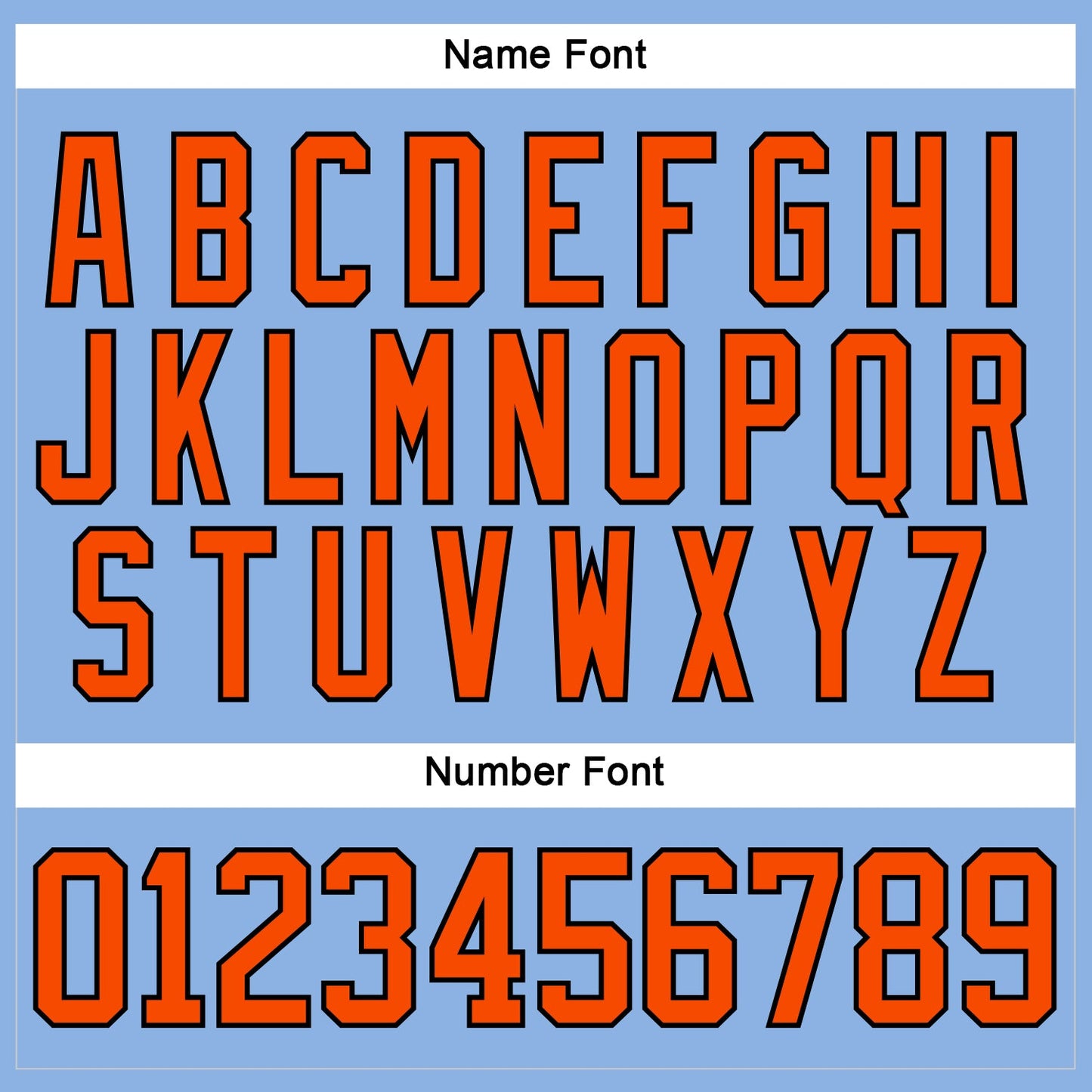 Custom Light Blue Orange-Black Hockey Lace Neck Jersey view 5