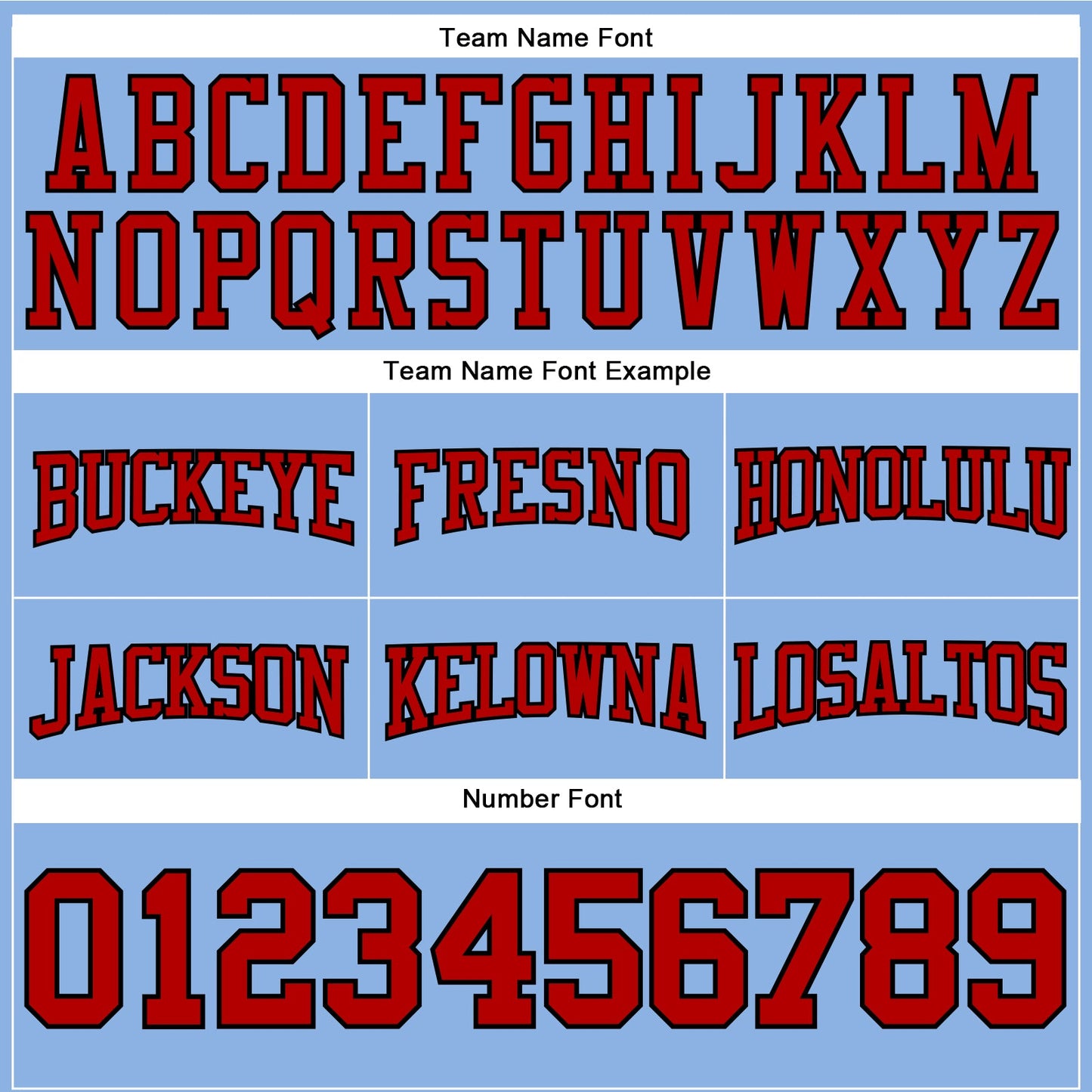 Custom Stitched Light Blue Red-Black Football Pullover Sweatshirt Hoodie view 3