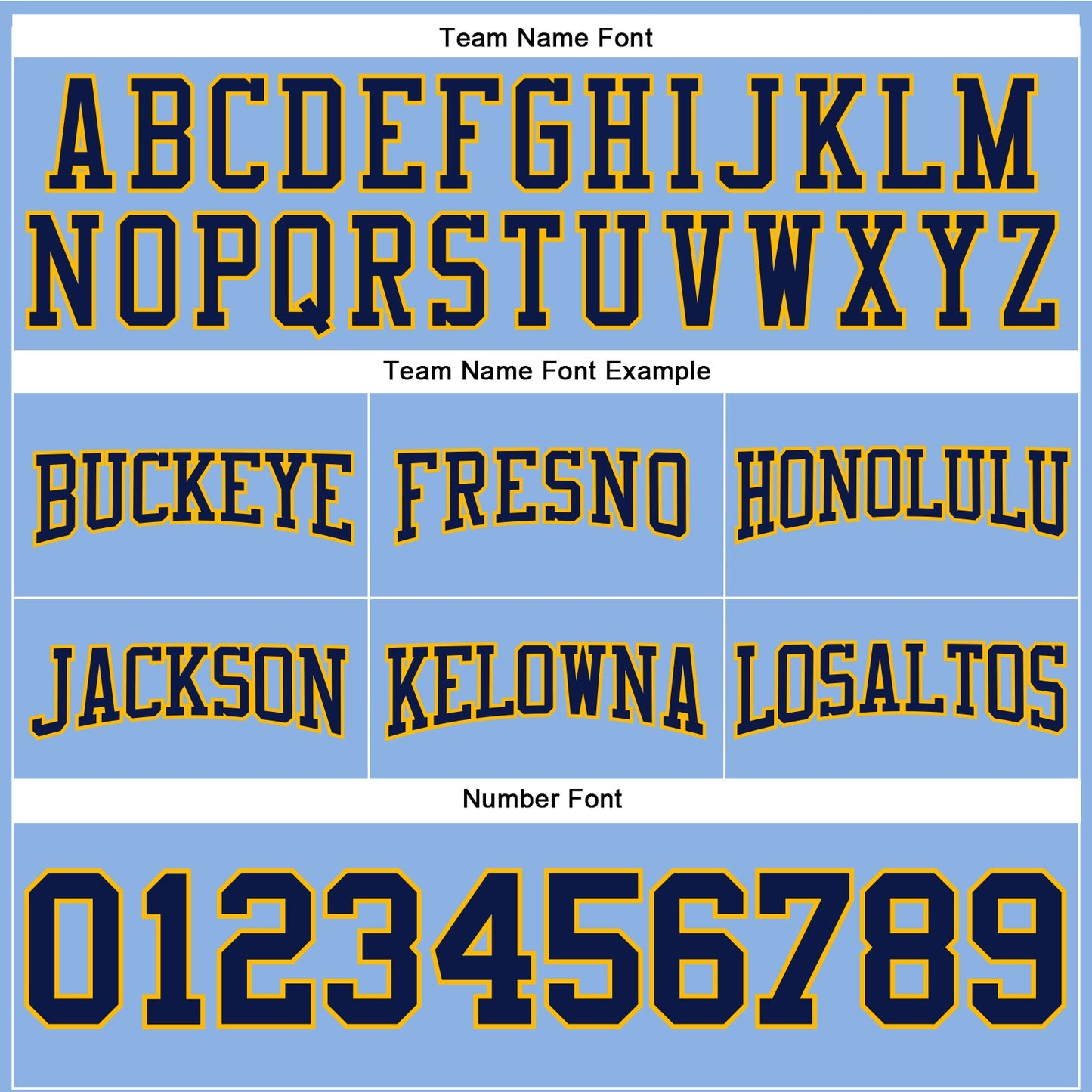 Custom Stitched Light Blue Navy-Gold Football Pullover Sweatshirt Hoodie view 3